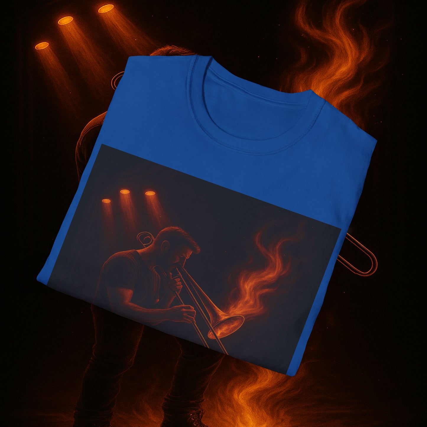 "Camiseta Trombón 🎷🔥No todos los fuegos hacen ruido… algunos tocan el alma.” 🔥🎷