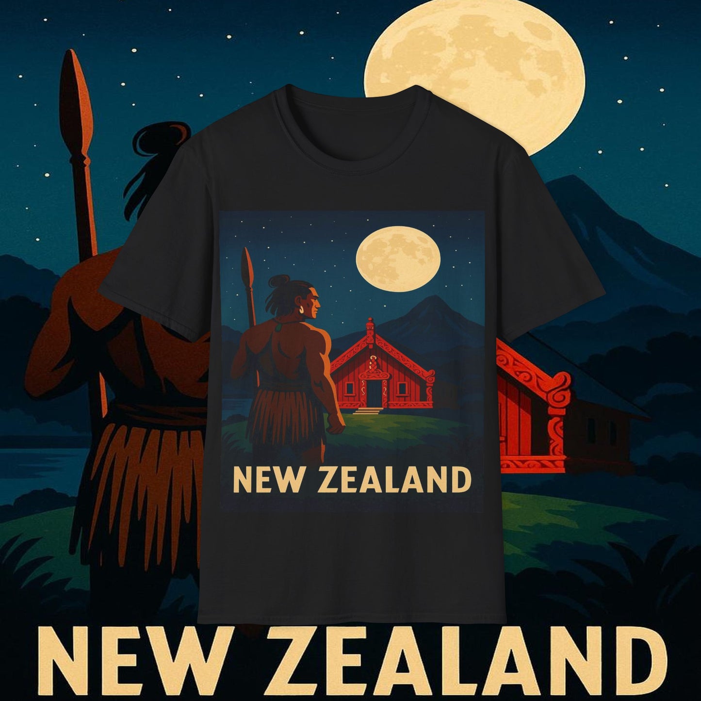"Camiseta Nueva Zelanda 🏞️ – El paraíso de la naturaleza y la aventura"