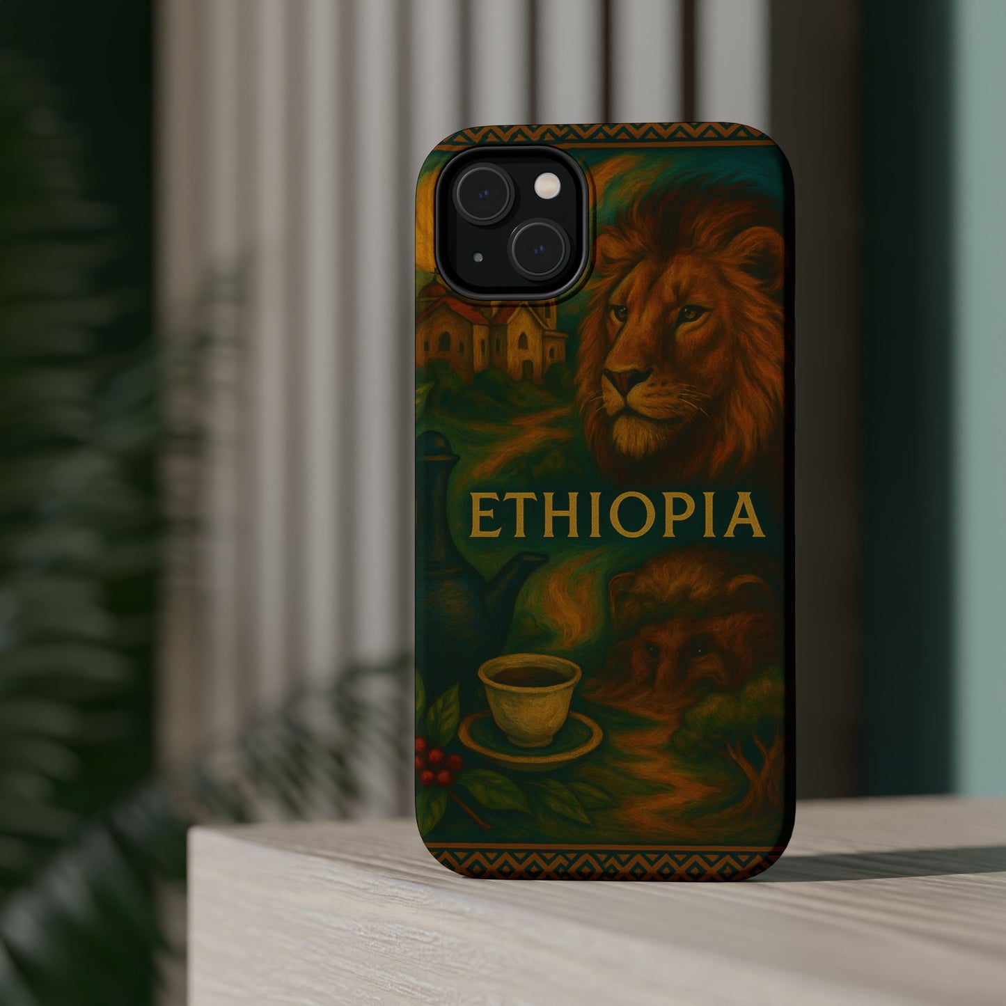 "Reinforced Magnetic Case Ethiopia – Sacred Land and Ancestral Soul"