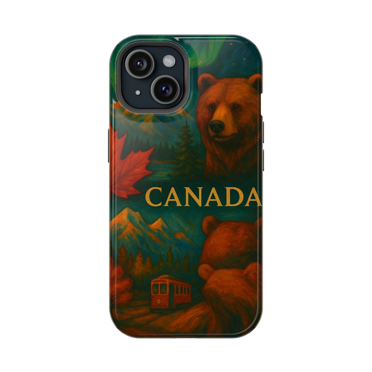 "Funda Magnética Reforzada Magnética Reforzada Canadá: Naturaleza Majestuosa y Espíritu Libre 🍁🏞️🦌"