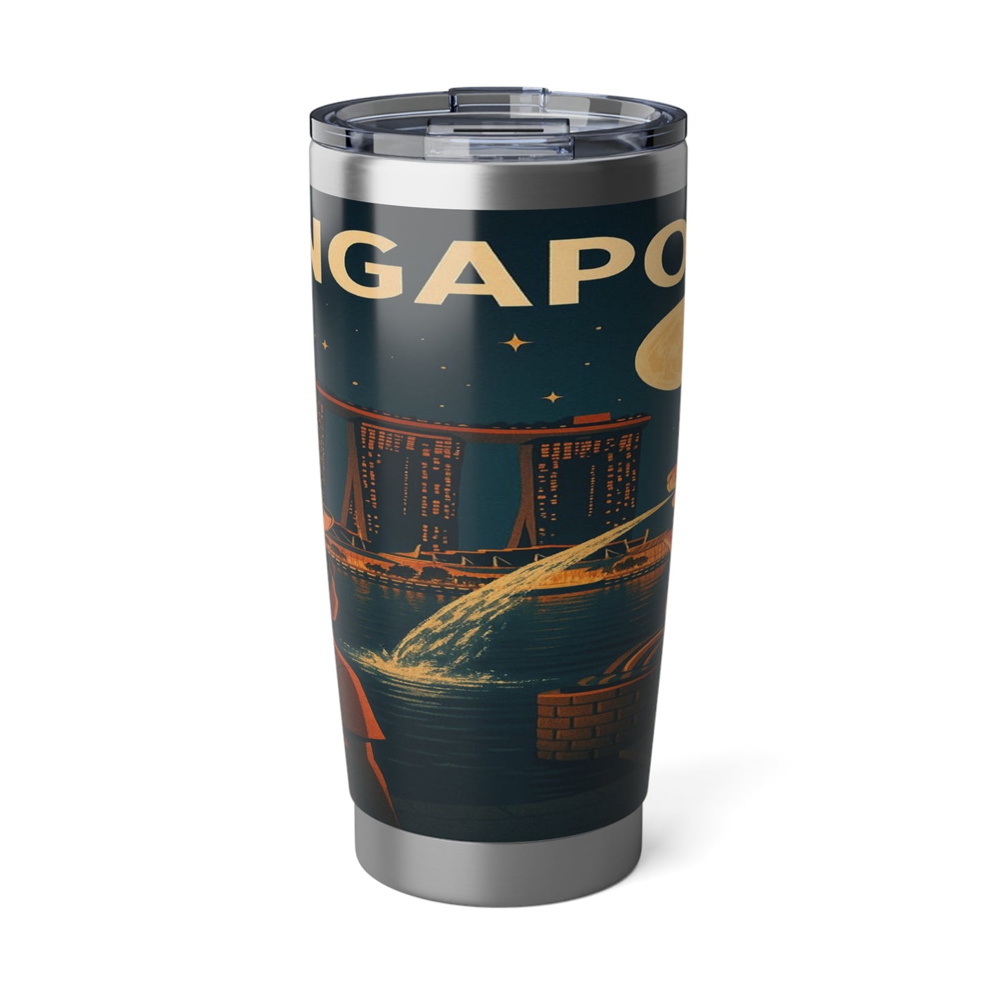 "Vaso Térmico Vagabond 20oz Singapur 🌆 – Futuro, cultura y naturaleza en un solo lugar"