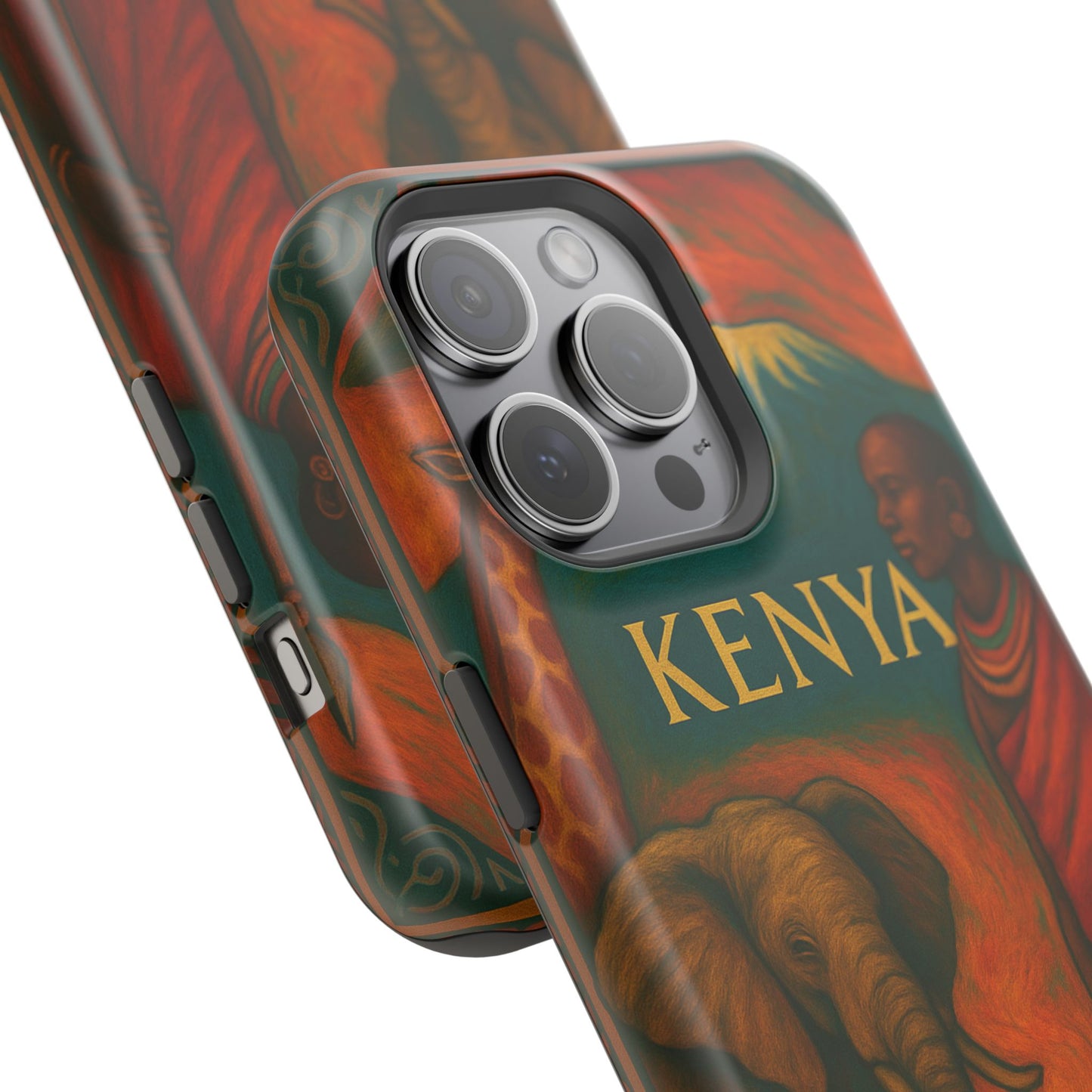 "Funda Magnética Reforzada Magnética Reforzada Kenia: Aventura Salvaje y Tierra de Horizontes Infinitos 🦁🌄🏕️"