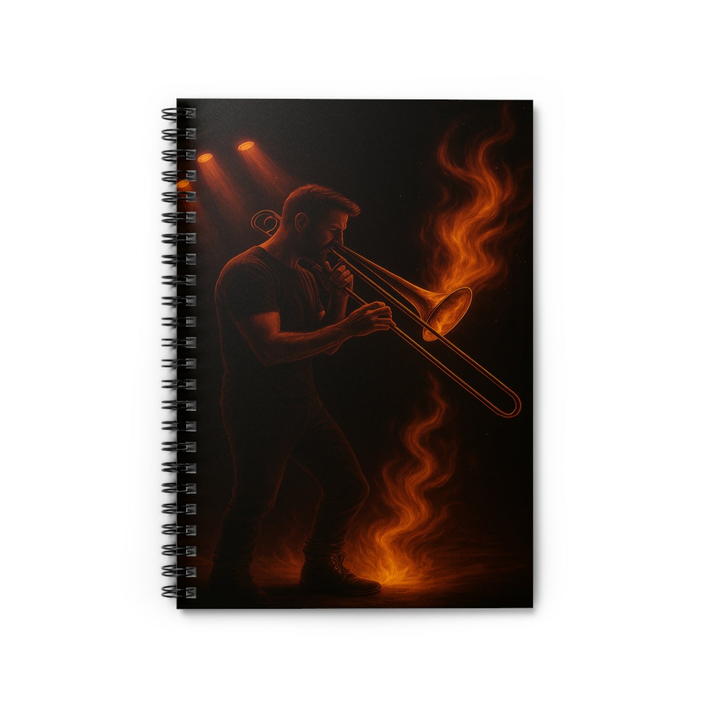 "libreta Trombón 🎷🔥No todos los fuegos hacen ruido… algunos tocan el alma.” 🔥🎷