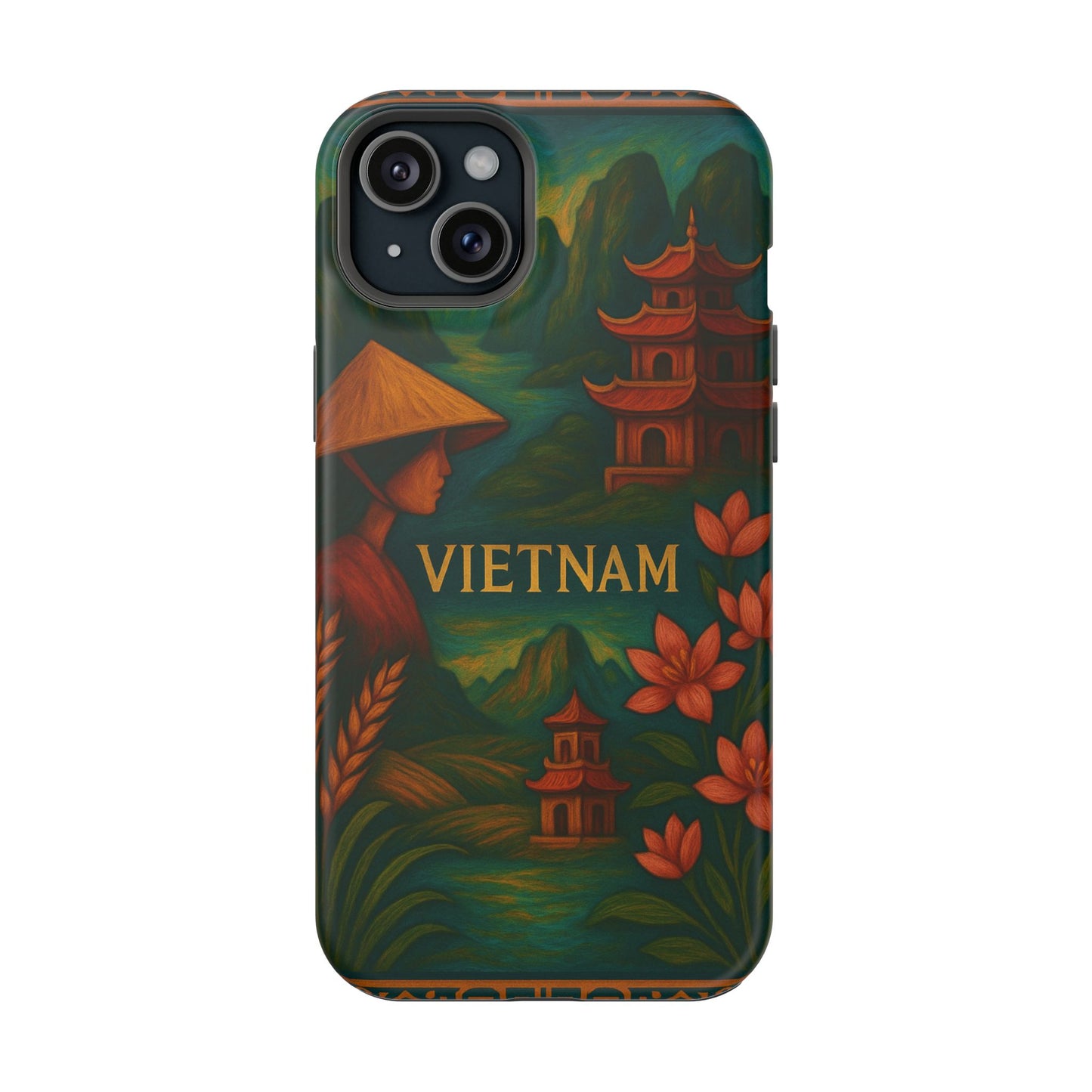 "Reinforced Magnetic Case Vietnam: Tradition, Nature and Ancestral Legends 🎋🏯🐉"