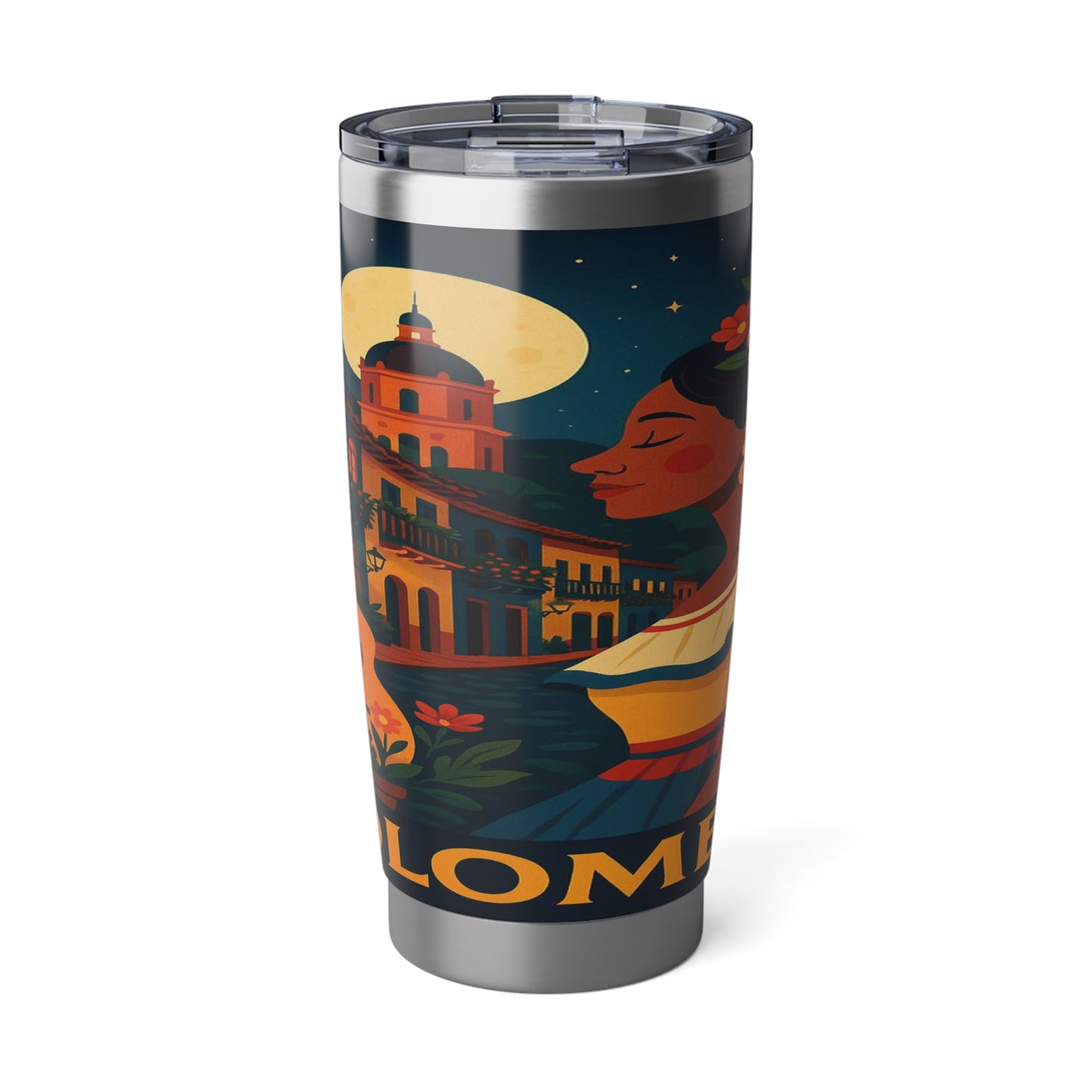 "Vaso Térmico Vagabond 20oz Colombia: Magia de Colores, Café y Tradición ☕🎨🌄"
