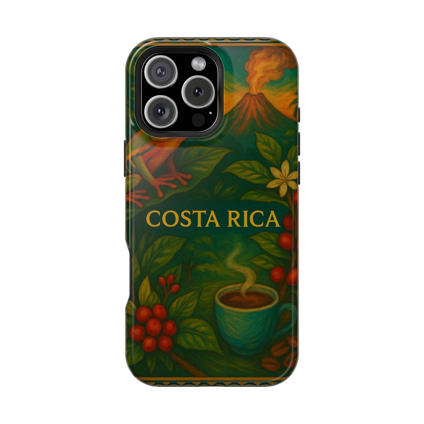 "Funda Magnética Reforzada Magnética Reforzada Costa Rica: Pura Vida entre Volcanes y Selvas 🌋🌴🦜"