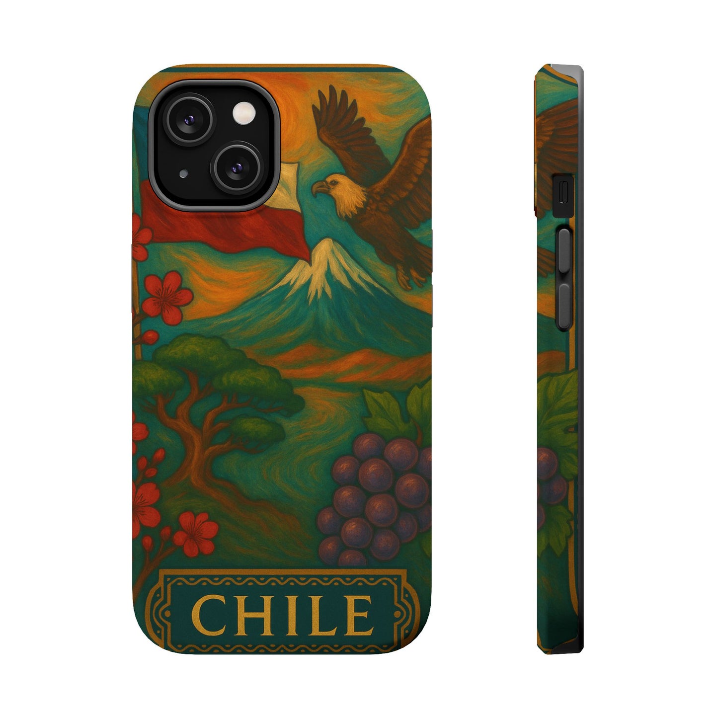 "Funda Magnética Reforzada Magnética Reforzada Chile: Naturaleza Indómita y Horizontes Eternos 🏔️🍇🏜️"