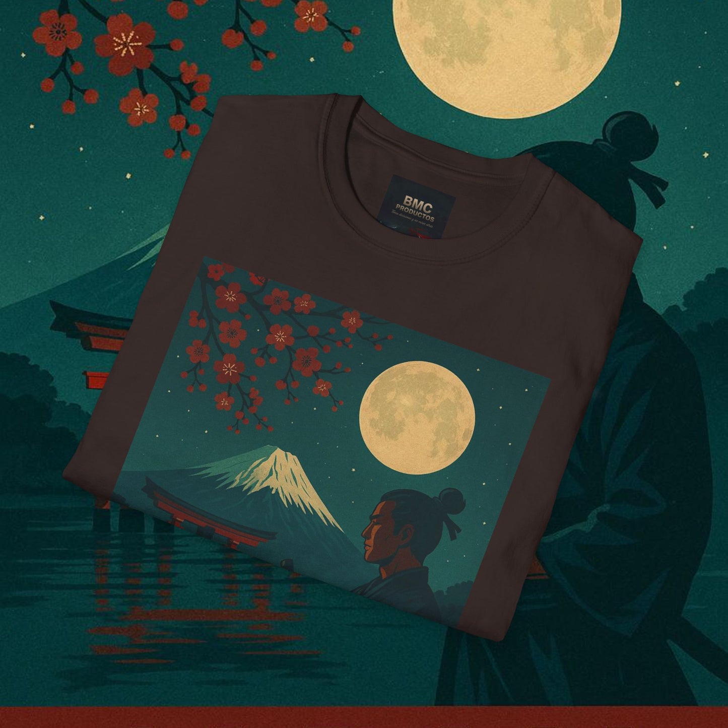 "Camiseta Japón: Tradición entre Cerezos y Montañas 🌸⛩️🗻"