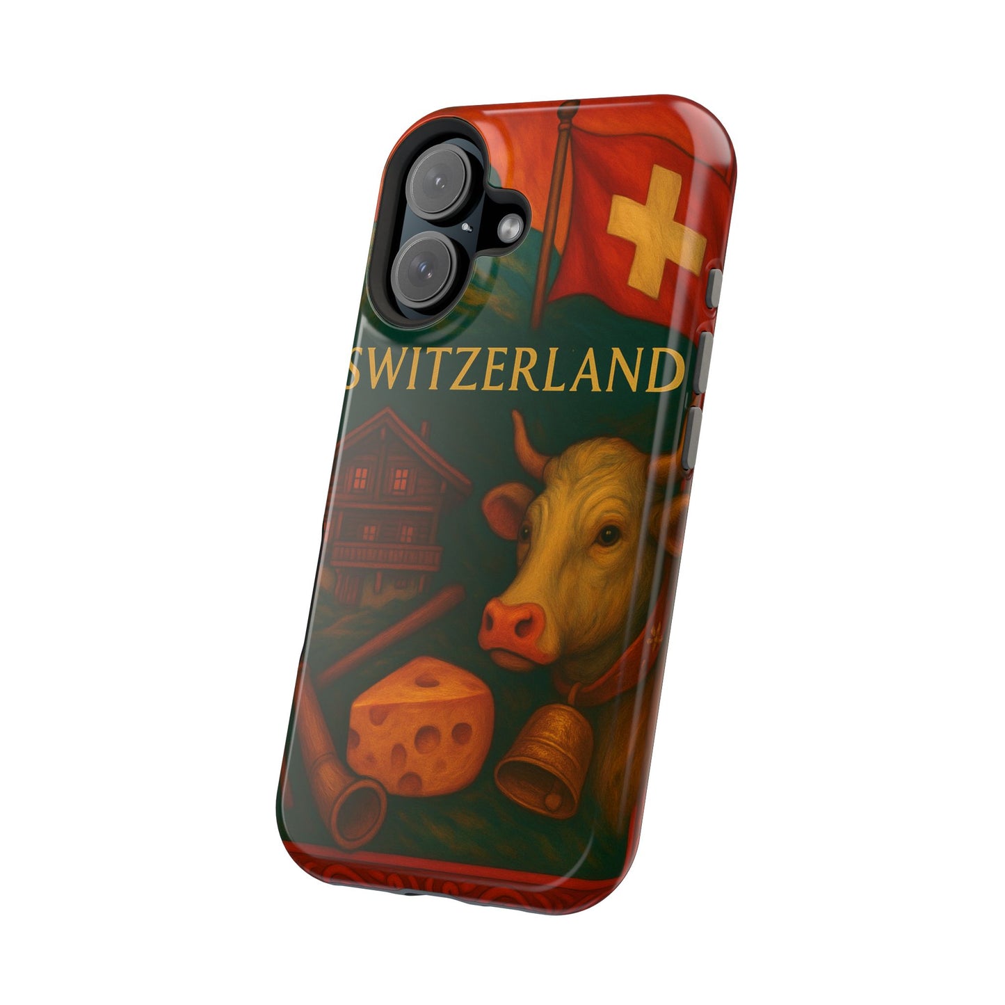 "Funda Magnética Reforzada Magnética Reforzada suiza❄️ – Tierra de montañas majestuosas y precisión legendaria"