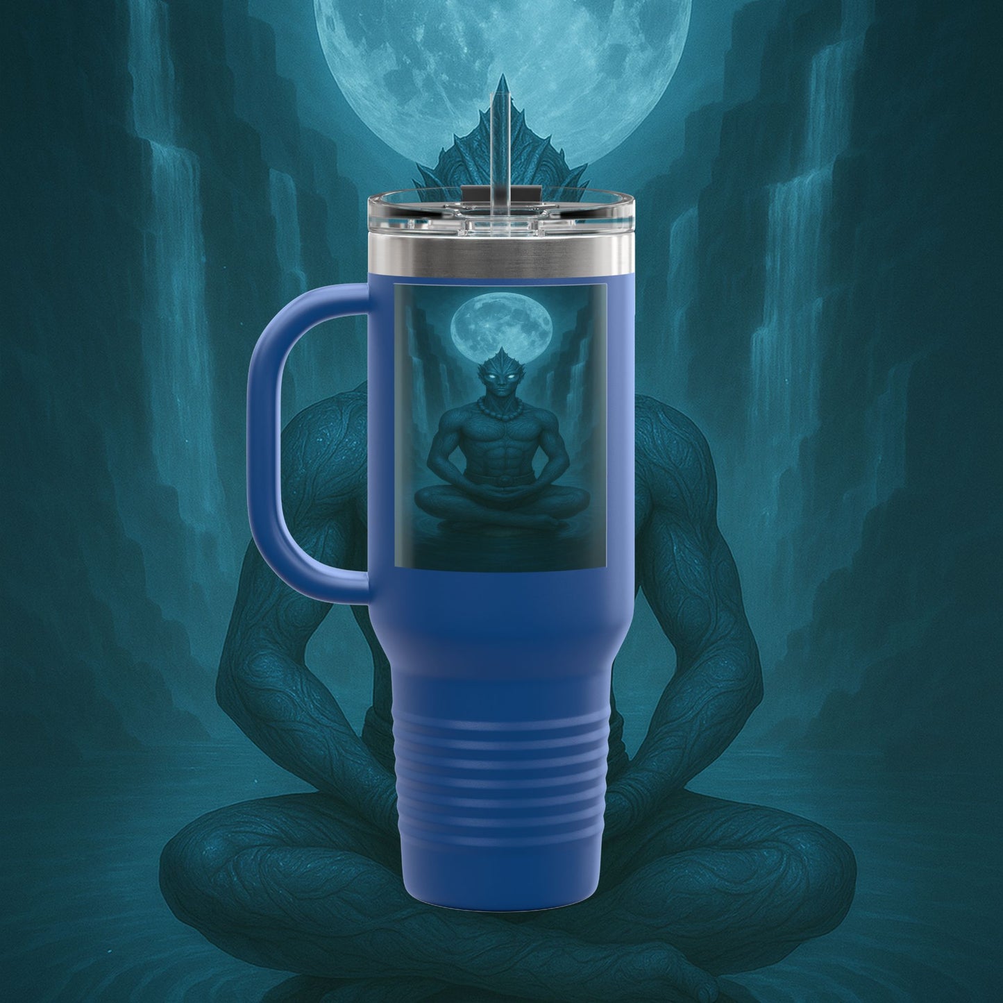 "taza de Viaje Aislada Naryzh -🌊 el Eco del Río Silente"