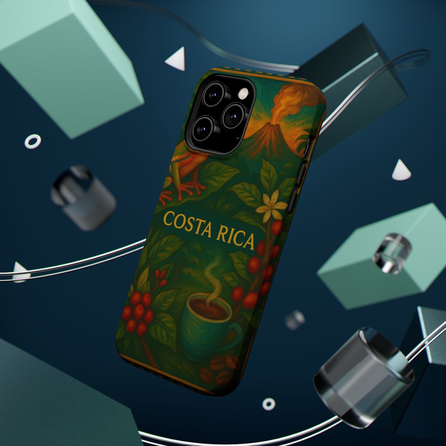 "Funda Magnética Reforzada Magnética Reforzada Costa Rica: Pura Vida entre Volcanes y Selvas 🌋🌴🦜"