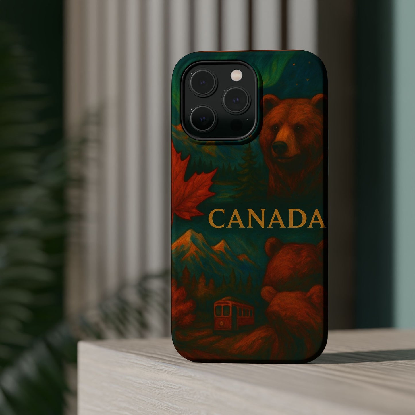 "Funda Magnética Reforzada Magnética Reforzada Canadá: Naturaleza Majestuosa y Espíritu Libre 🍁🏞️🦌"