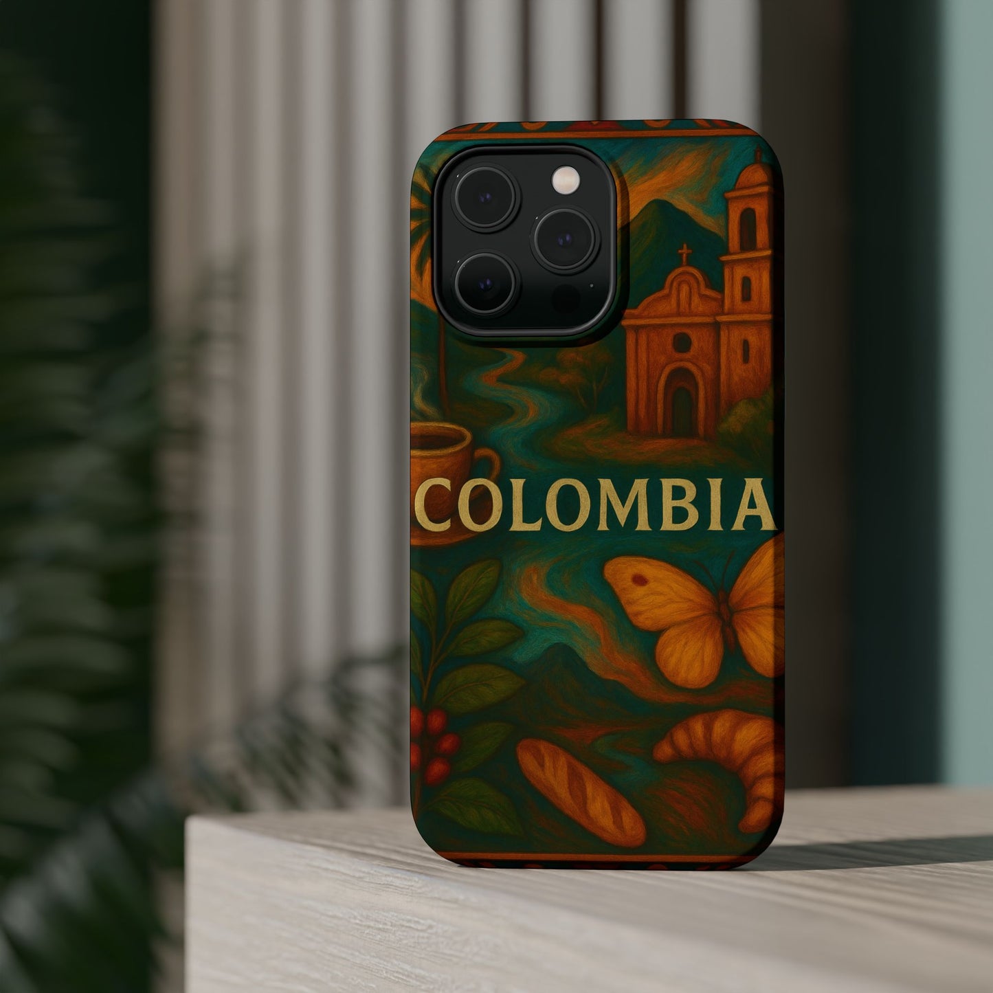 "Funda Magnética Reforzada Colombia: Magia de Colores, Café y Tradición ☕🎨🌄"