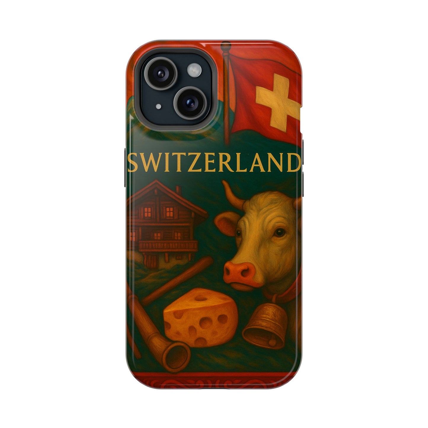 "Funda Magnética Reforzada Magnética Reforzada suiza❄️ – Tierra de montañas majestuosas y precisión legendaria"