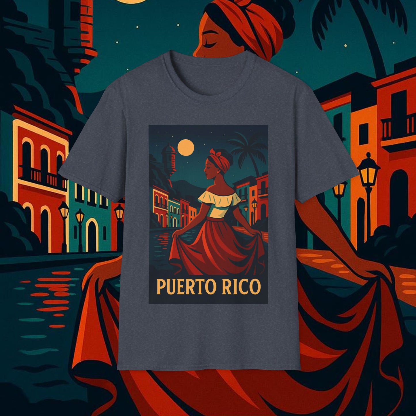 "Camiseta Puerto Rico – Ritmo, alma y color caribeño"