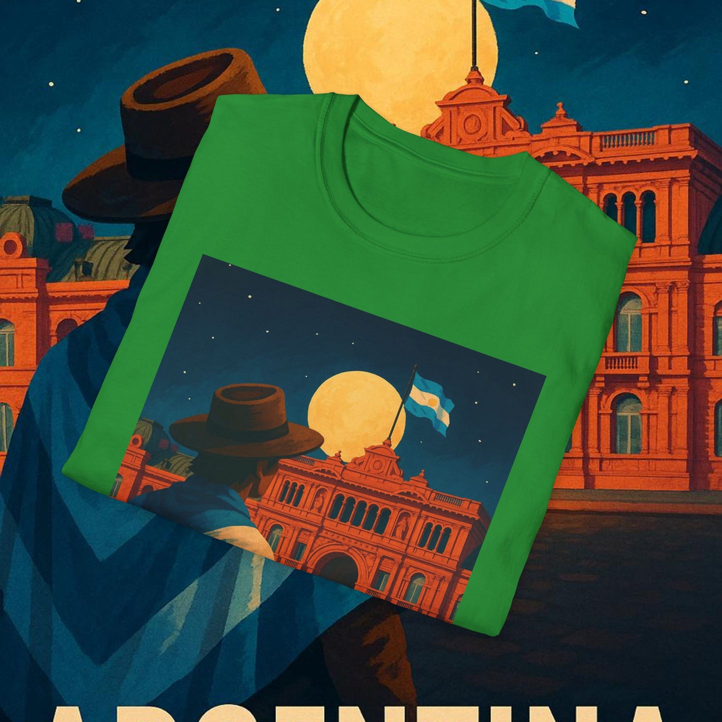 "Camiseta Argentina: Pasión, Tradición y Tierra de Sueños 🇦🇷🔥🏞️"