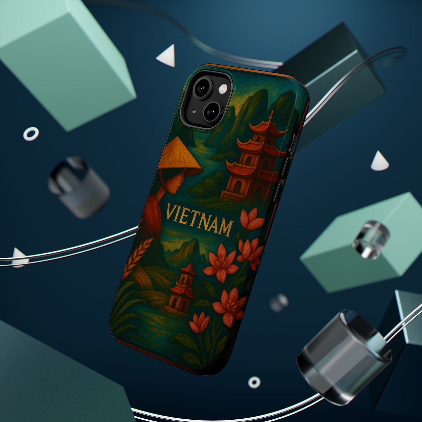 "Reinforced Magnetic Case Vietnam: Tradition, Nature and Ancestral Legends 🎋🏯🐉"