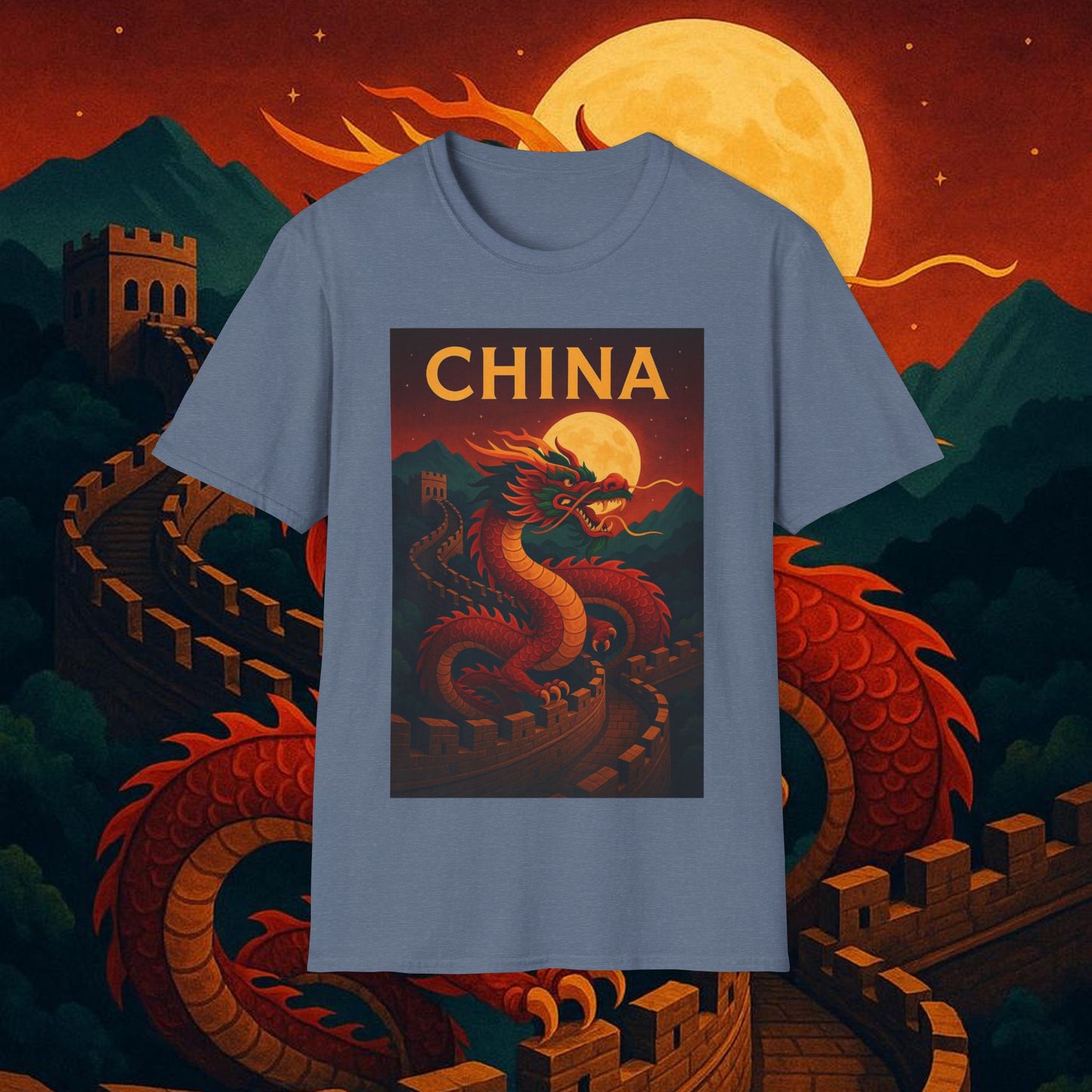 "Camiseta China – Dragones, murallas y leyendas eternas"