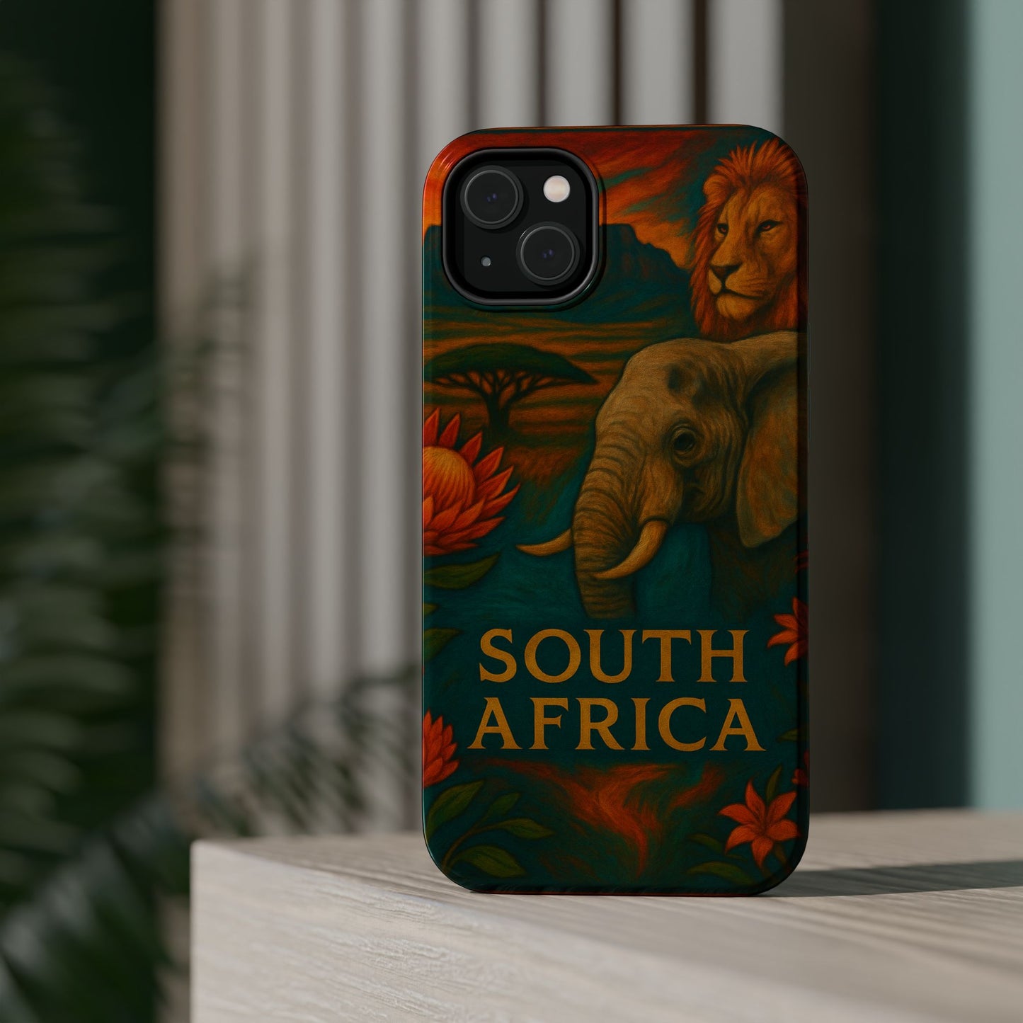 "Funda Magnética Reforzada Magnética Reforzada Sudáfrica 🌍 – Un mundo de aventuras y diversidad"