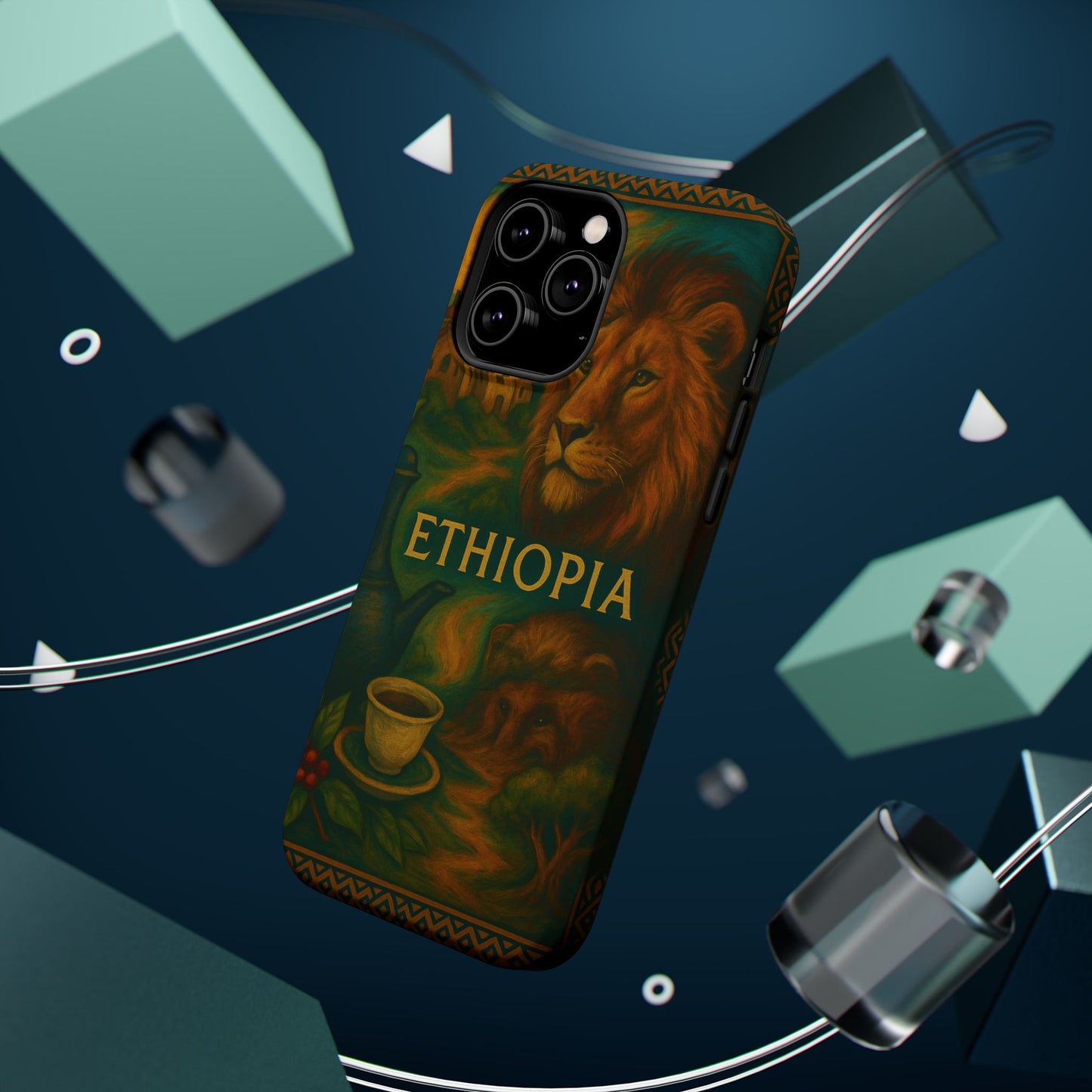 "Reinforced Magnetic Case Ethiopia – Sacred Land and Ancestral Soul"