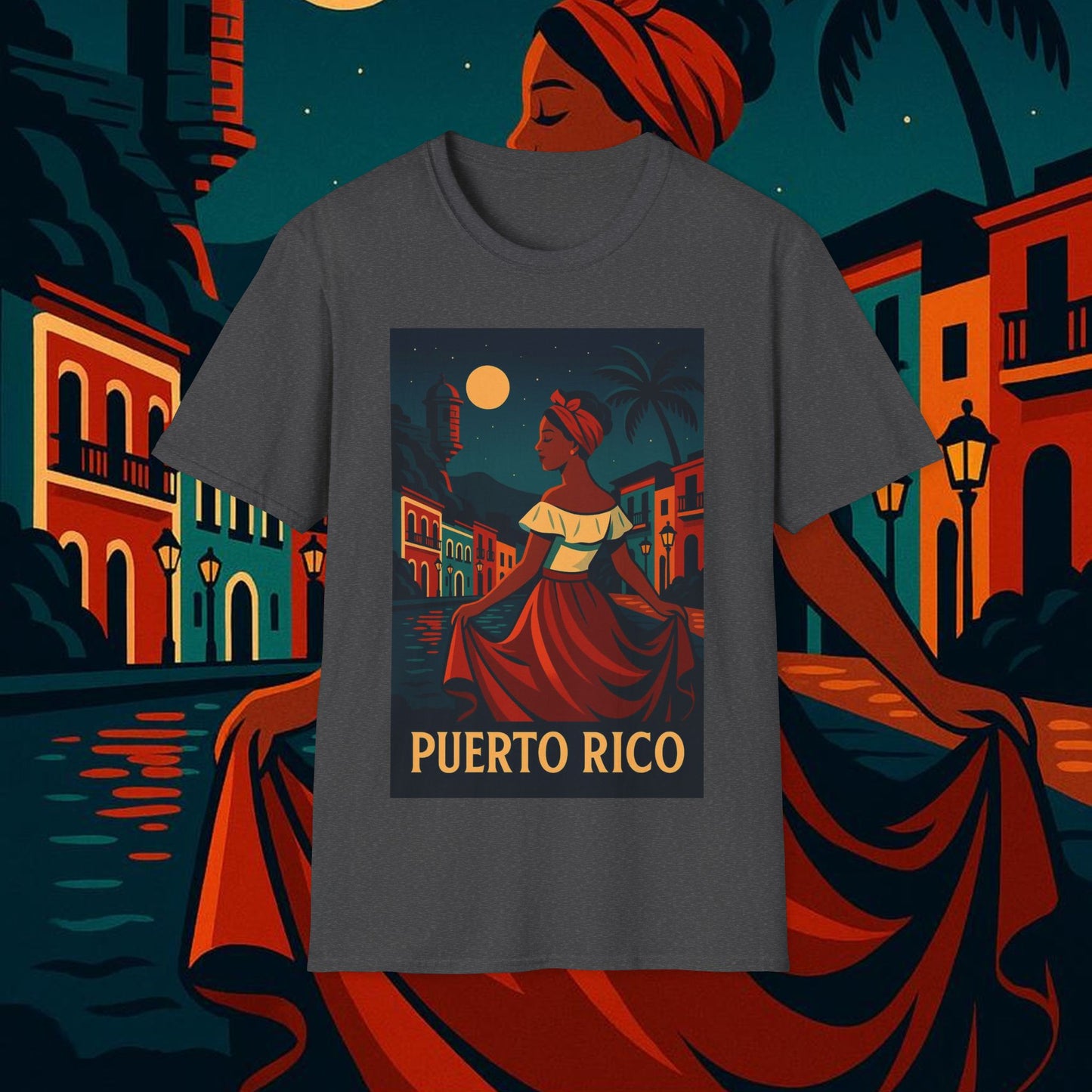 "Camiseta Puerto Rico – Ritmo, alma y color caribeño"