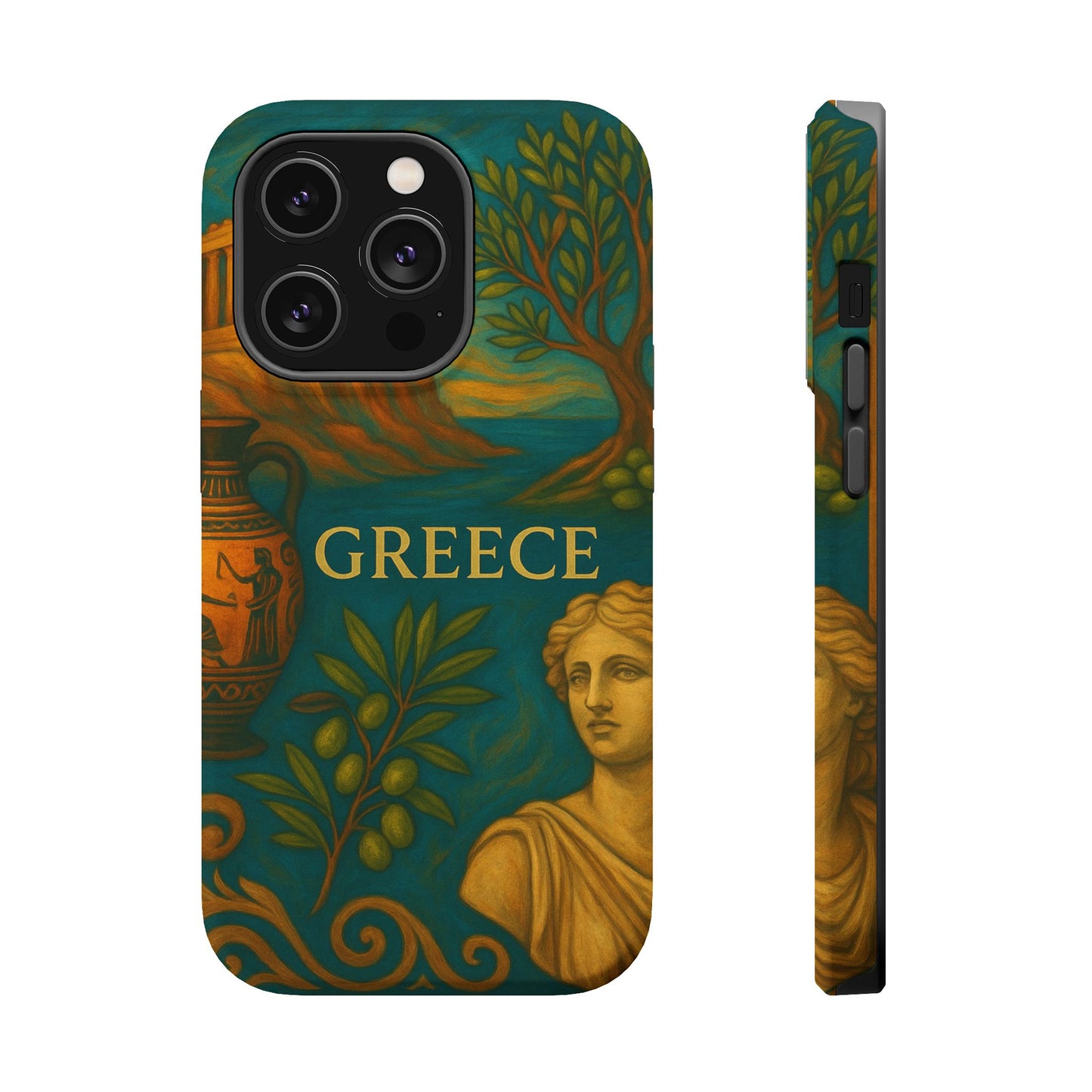 "Funda Magnética Reforzada Magnética Reforzada Grecia: Cuna de Dioses, Maravillas y Filosofía 🌊🏛️⚡"