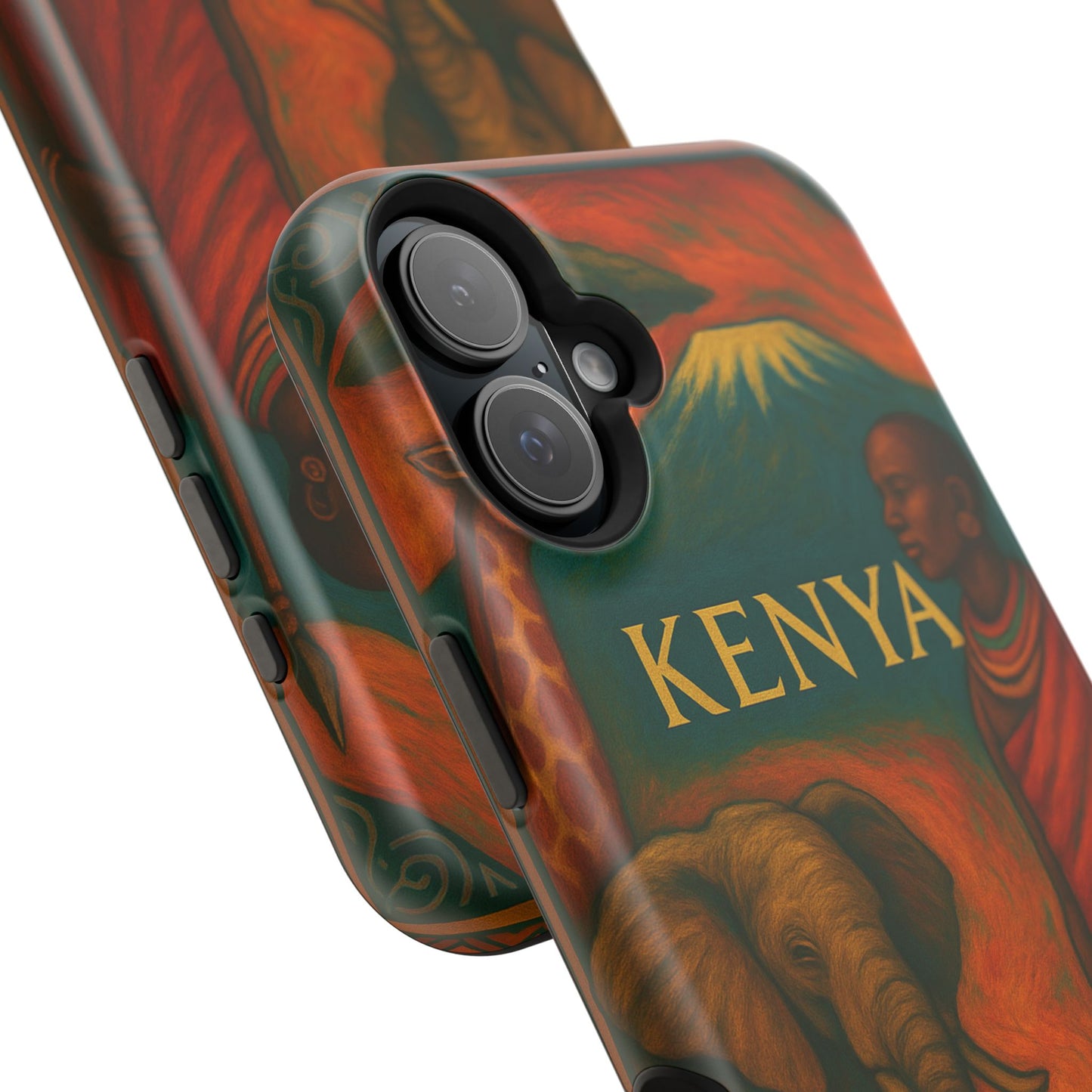 "Funda Magnética Reforzada Magnética Reforzada Kenia: Aventura Salvaje y Tierra de Horizontes Infinitos 🦁🌄🏕️"