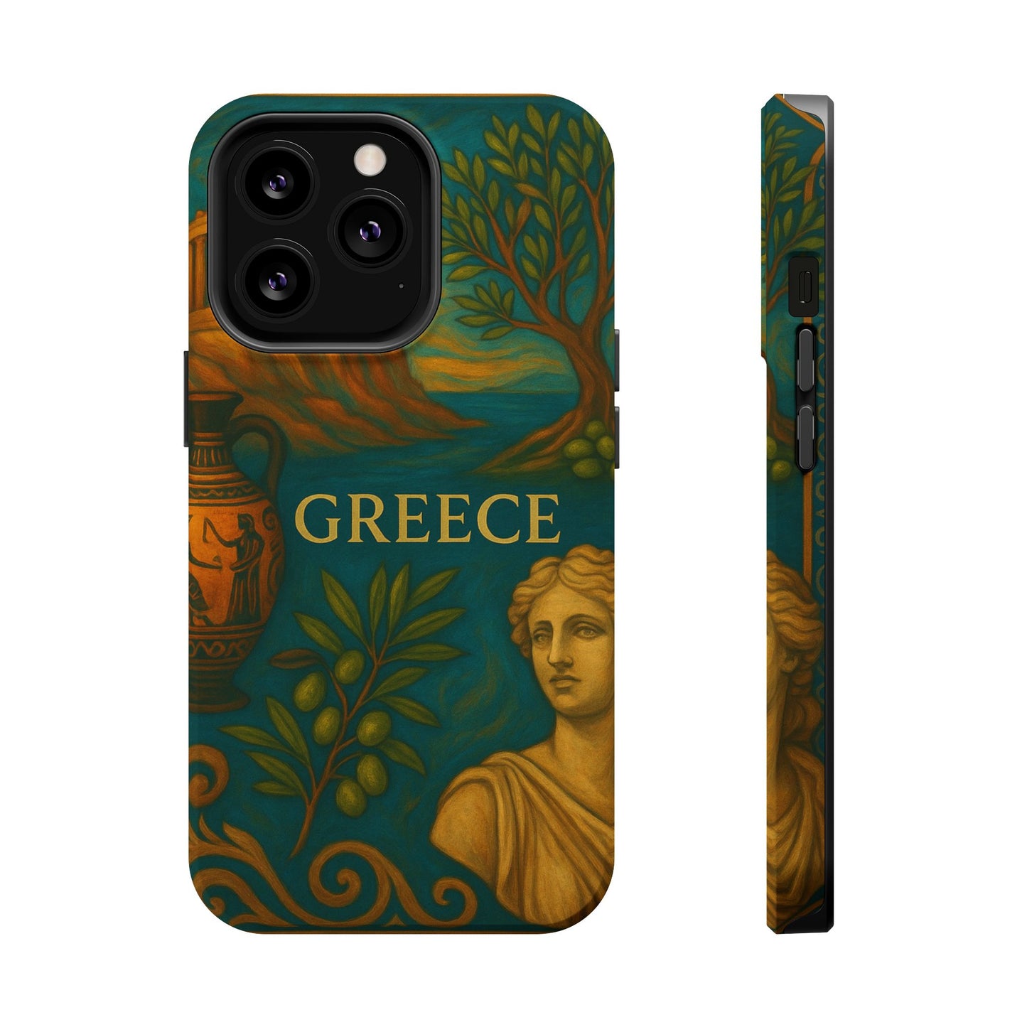 "Funda Magnética Reforzada Magnética Reforzada Grecia: Cuna de Dioses, Maravillas y Filosofía 🌊🏛️⚡"