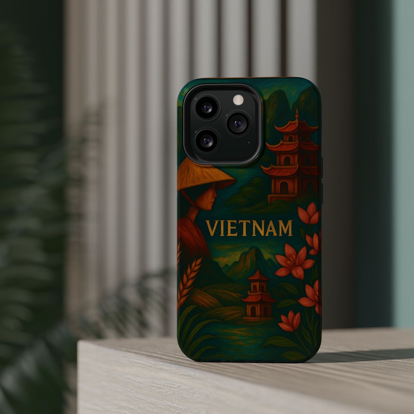 "Reinforced Magnetic Case Vietnam: Tradition, Nature and Ancestral Legends 🎋🏯🐉"