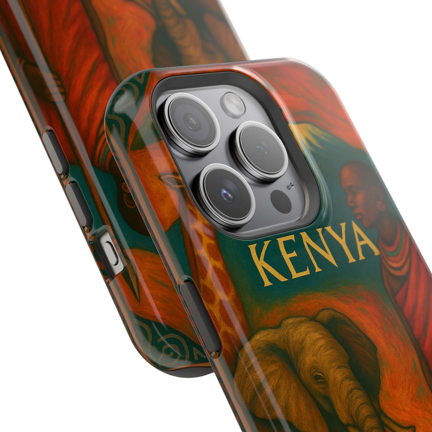 "Funda Magnética Reforzada Magnética Reforzada Kenia: Aventura Salvaje y Tierra de Horizontes Infinitos 🦁🌄🏕️"