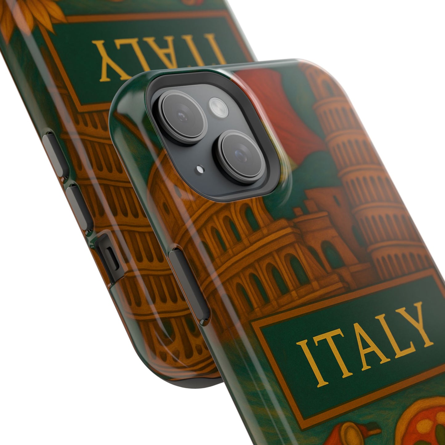 "Funda Magnética Reforzada Magnética Reforzada Italia: Arte, Pasión y Sabores Eternos 🎨🍝🏛️"