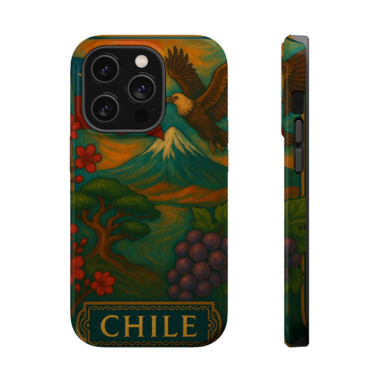 "Funda Magnética Reforzada Magnética Reforzada Chile: Naturaleza Indómita y Horizontes Eternos 🏔️🍇🏜️"