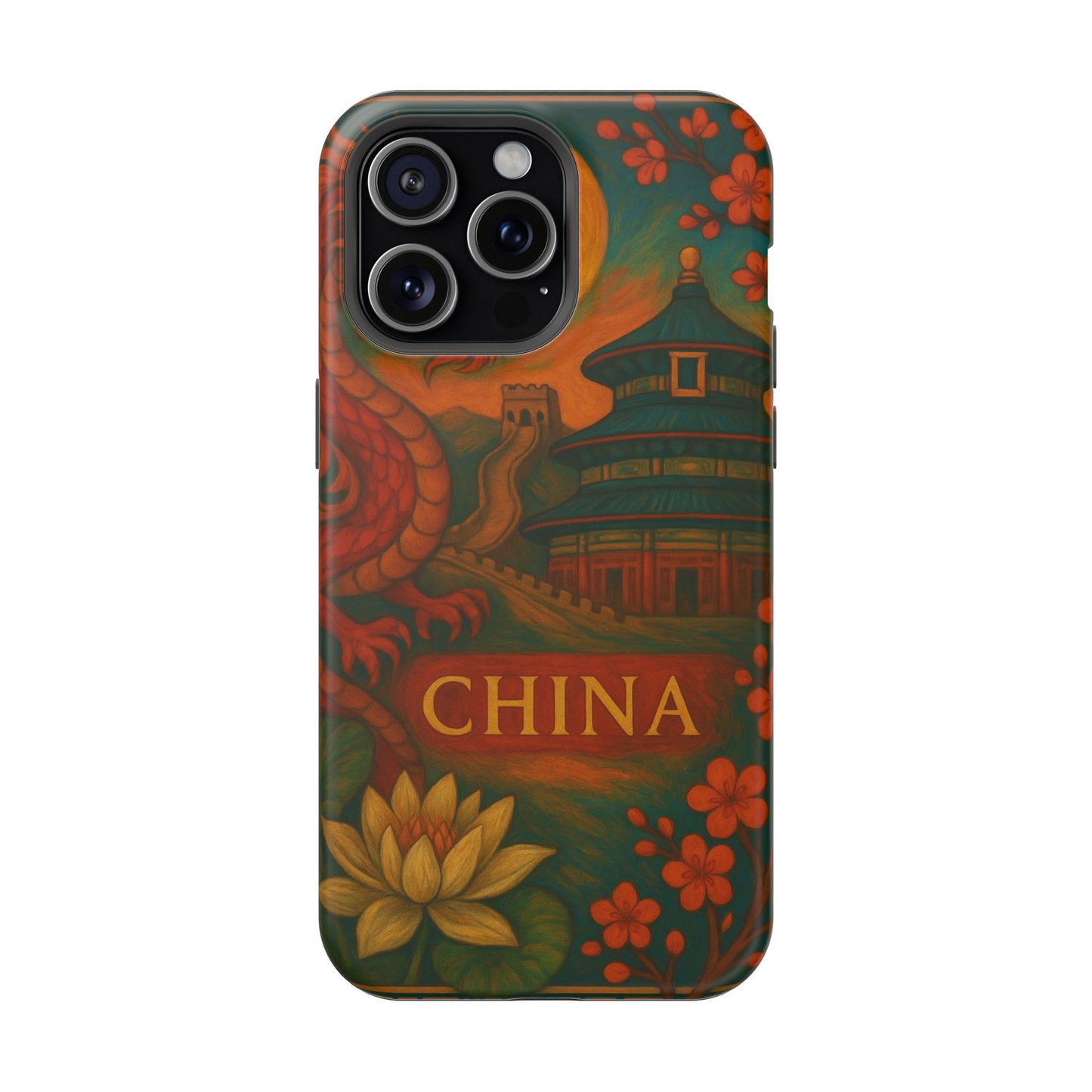 "Funda Magnética Reforzada Magnética Reforzada China – Dragones, murallas y leyendas eternas"