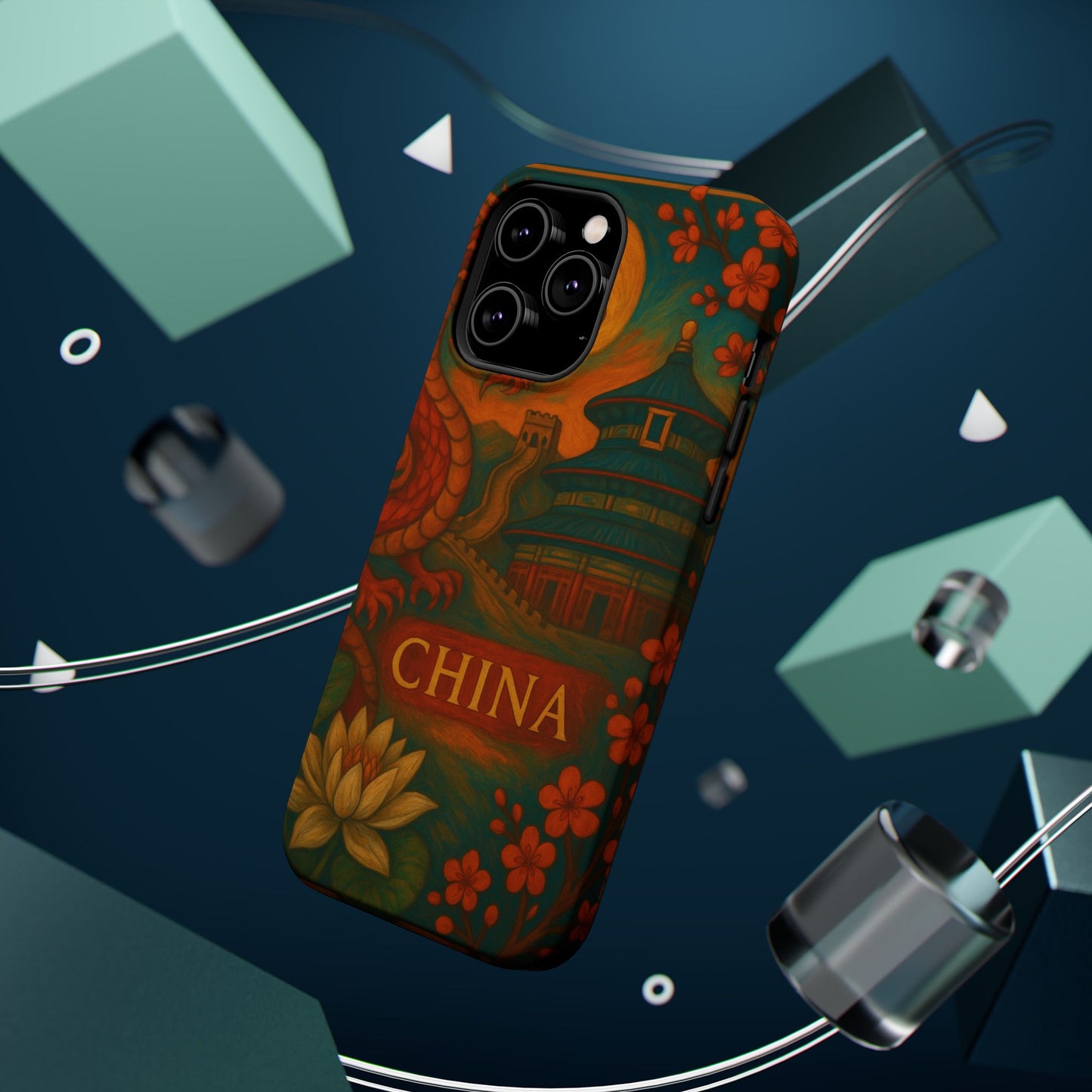 "Funda Magnética Reforzada Magnética Reforzada China – Dragones, murallas y leyendas eternas"