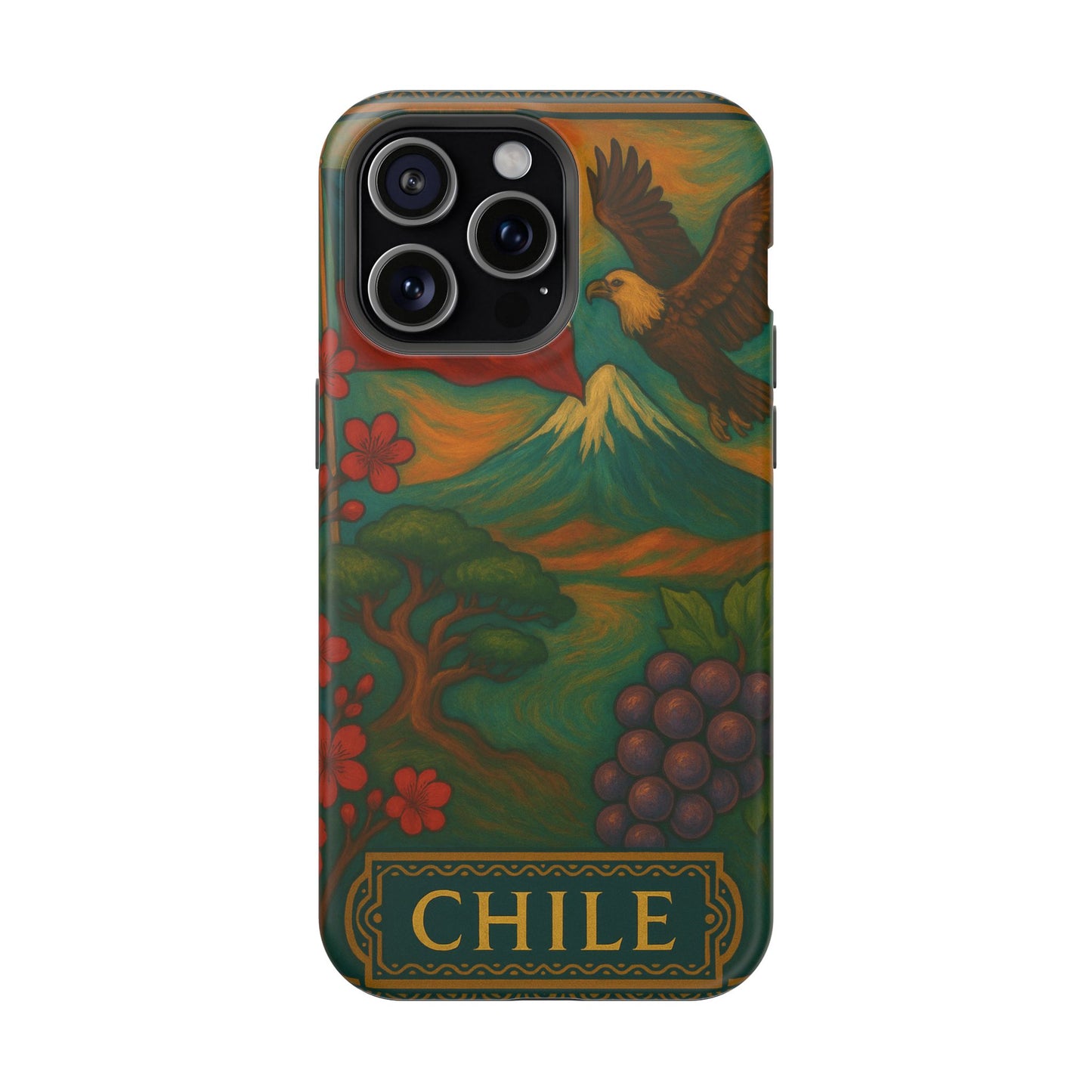 "Funda Magnética Reforzada Magnética Reforzada Chile: Naturaleza Indómita y Horizontes Eternos 🏔️🍇🏜️"