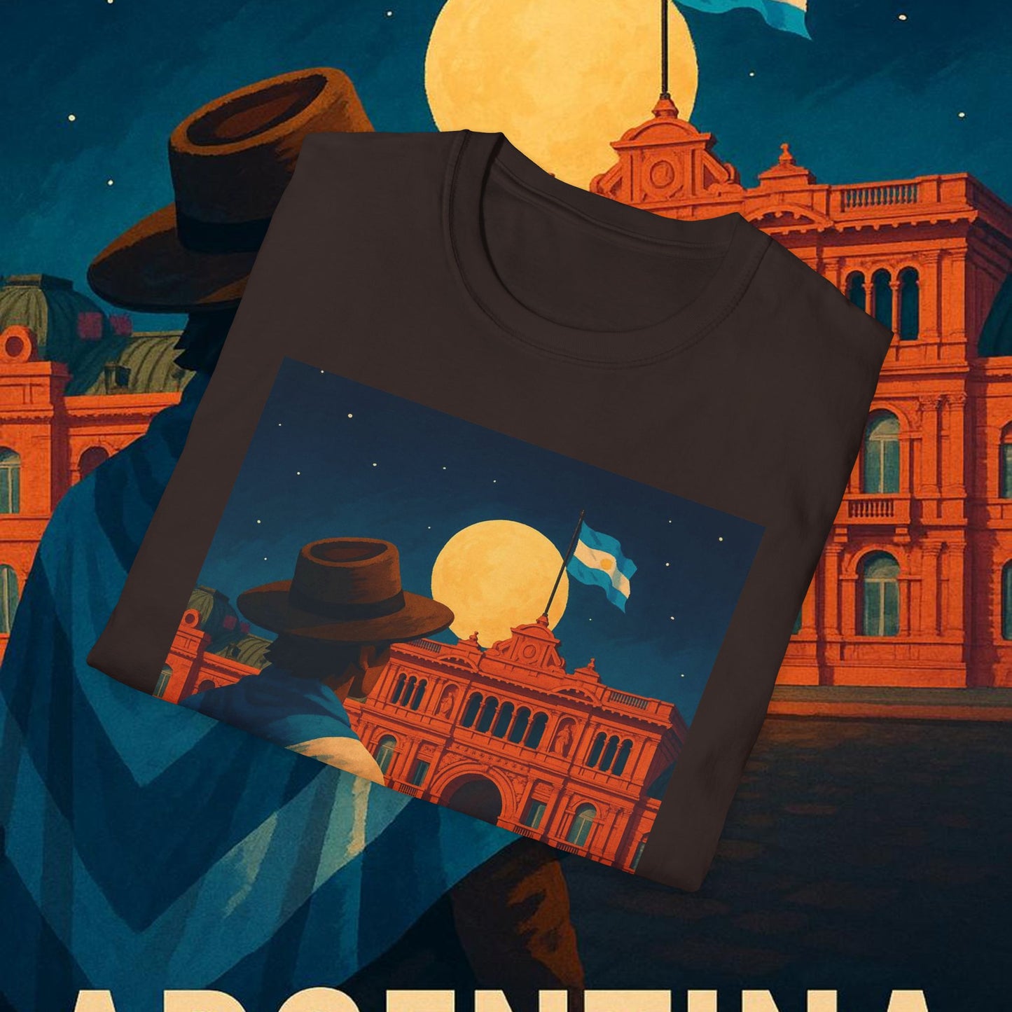 "Camiseta Argentina: Pasión, Tradición y Tierra de Sueños 🇦🇷🔥🏞️"