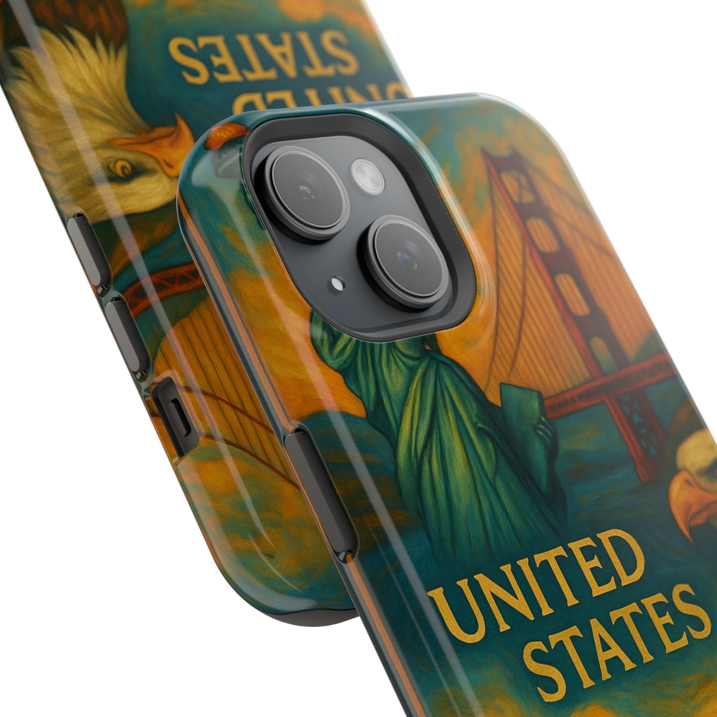"Funda Magnética Reforzada Estados Unidos: Sueños, Libertad y Grandes Horizontes 🗽🏜️🌆"