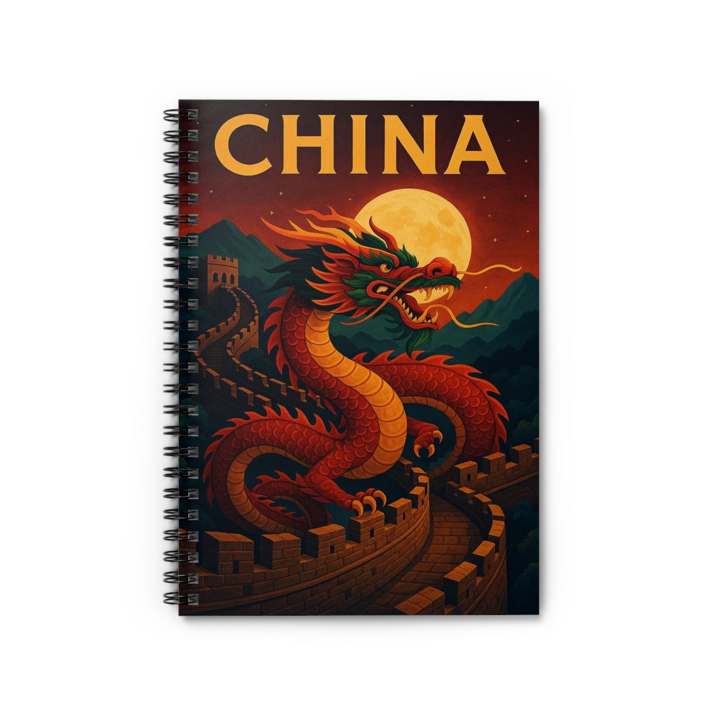 "libreta China – Dragones, murallas y leyendas eternas"
