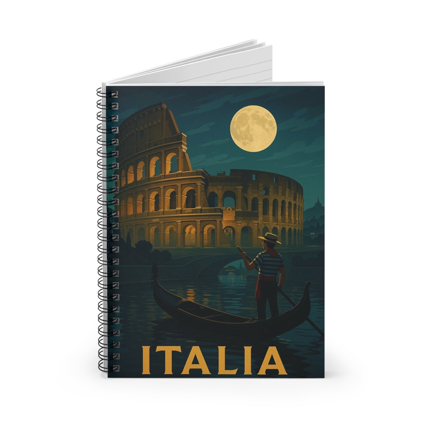 "libreta Italia: Arte, Pasión y Sabores Eternos 🎨🍝🏛️"