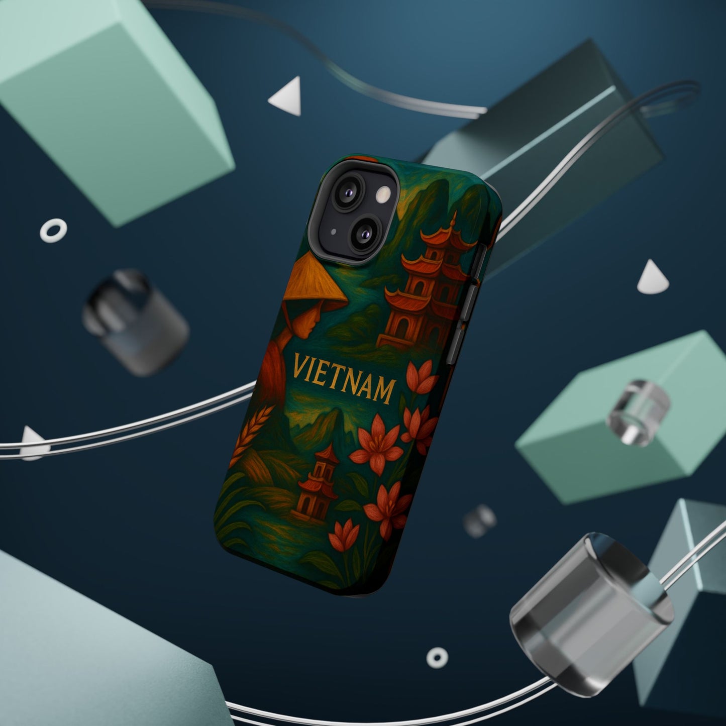 "Reinforced Magnetic Case Vietnam: Tradition, Nature and Ancestral Legends 🎋🏯🐉"
