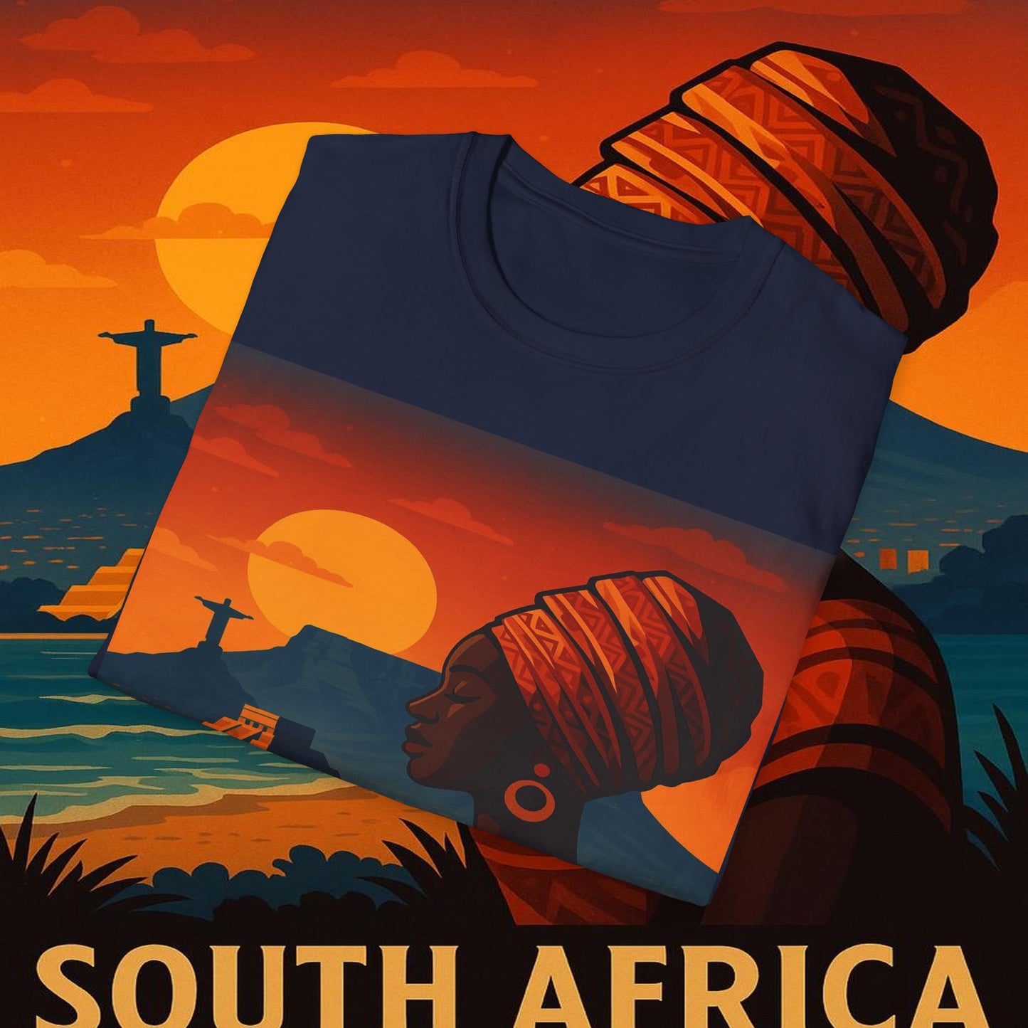 "Camiseta Sudáfrica 🌍 – Un mundo de aventuras y diversidad"