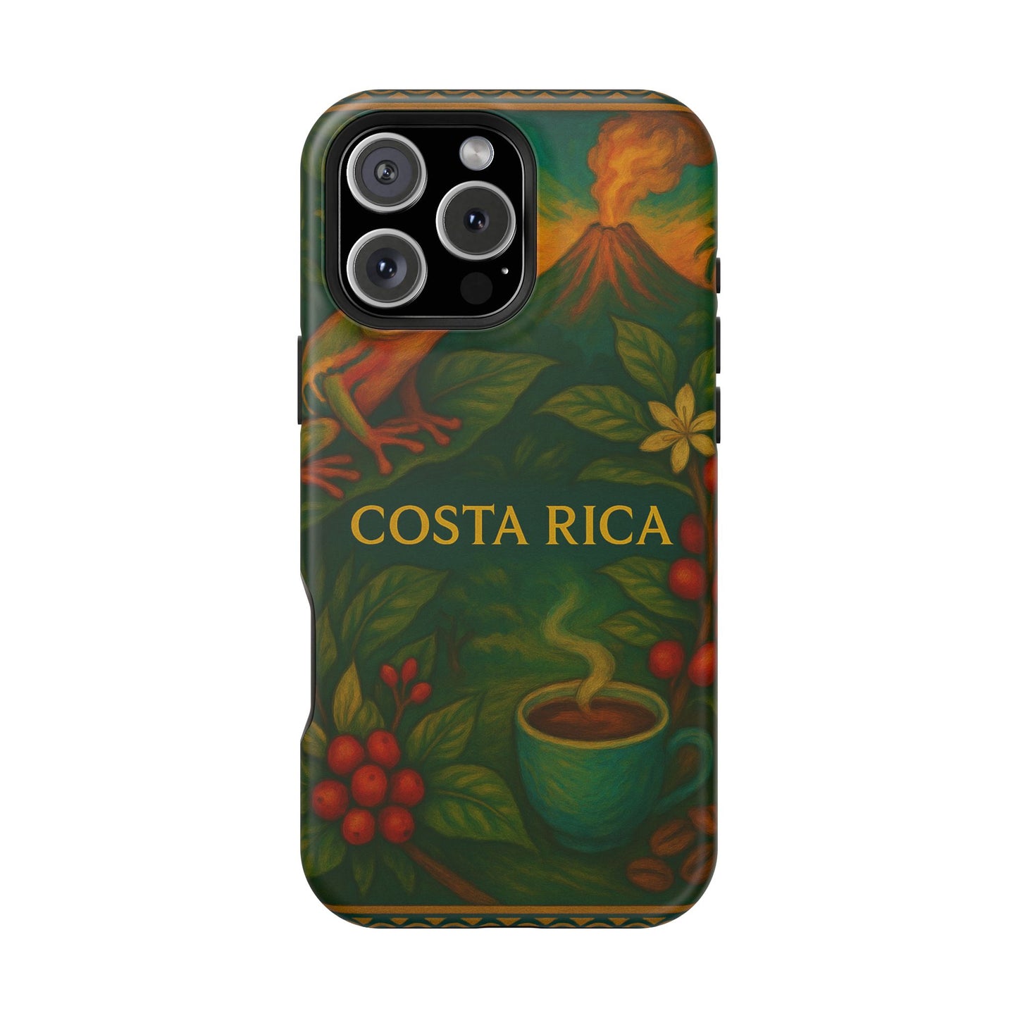 "Funda Magnética Reforzada Magnética Reforzada Costa Rica: Pura Vida entre Volcanes y Selvas 🌋🌴🦜"