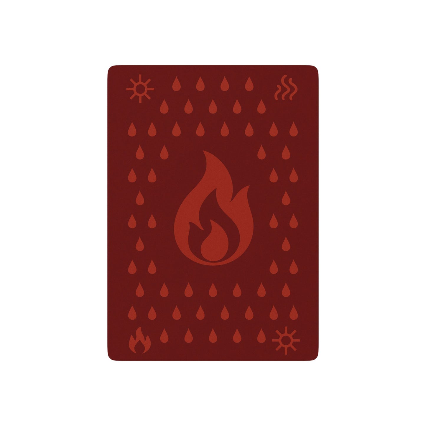 ♠️ Carta de Póker – Elemento Fuego 🔥♠️