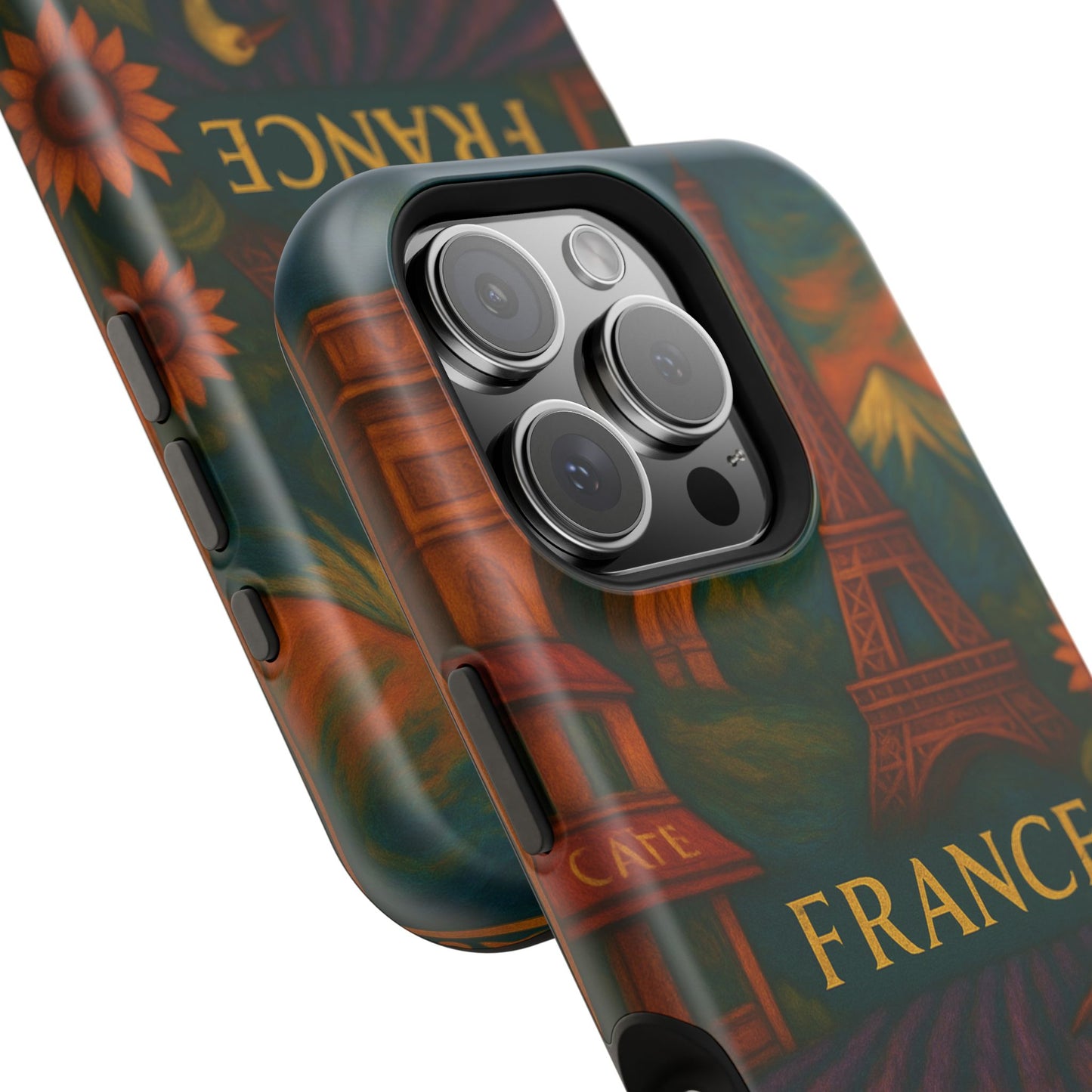"Funda Magnética Reforzada Francia: Romance bajo la Luna 🌙🗼✨"