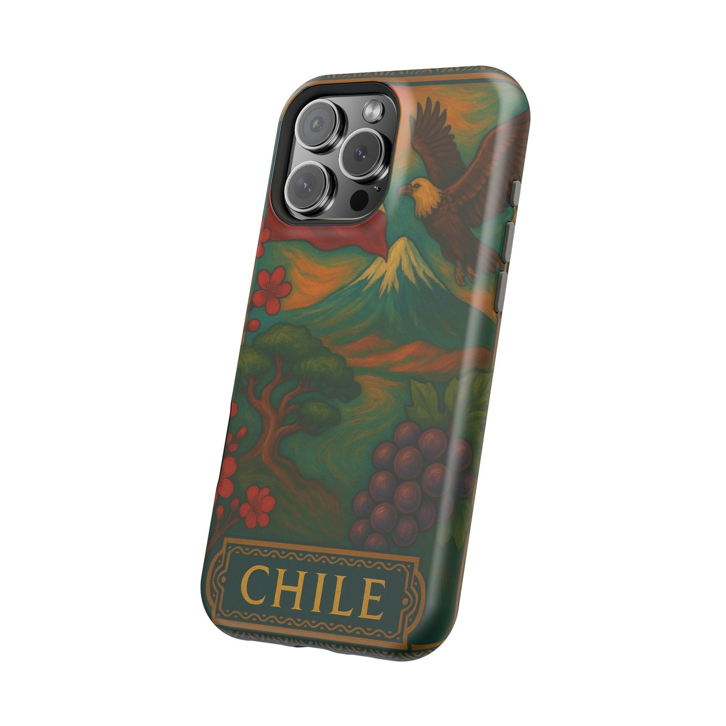 "Funda Magnética Reforzada Magnética Reforzada Chile: Naturaleza Indómita y Horizontes Eternos 🏔️🍇🏜️"