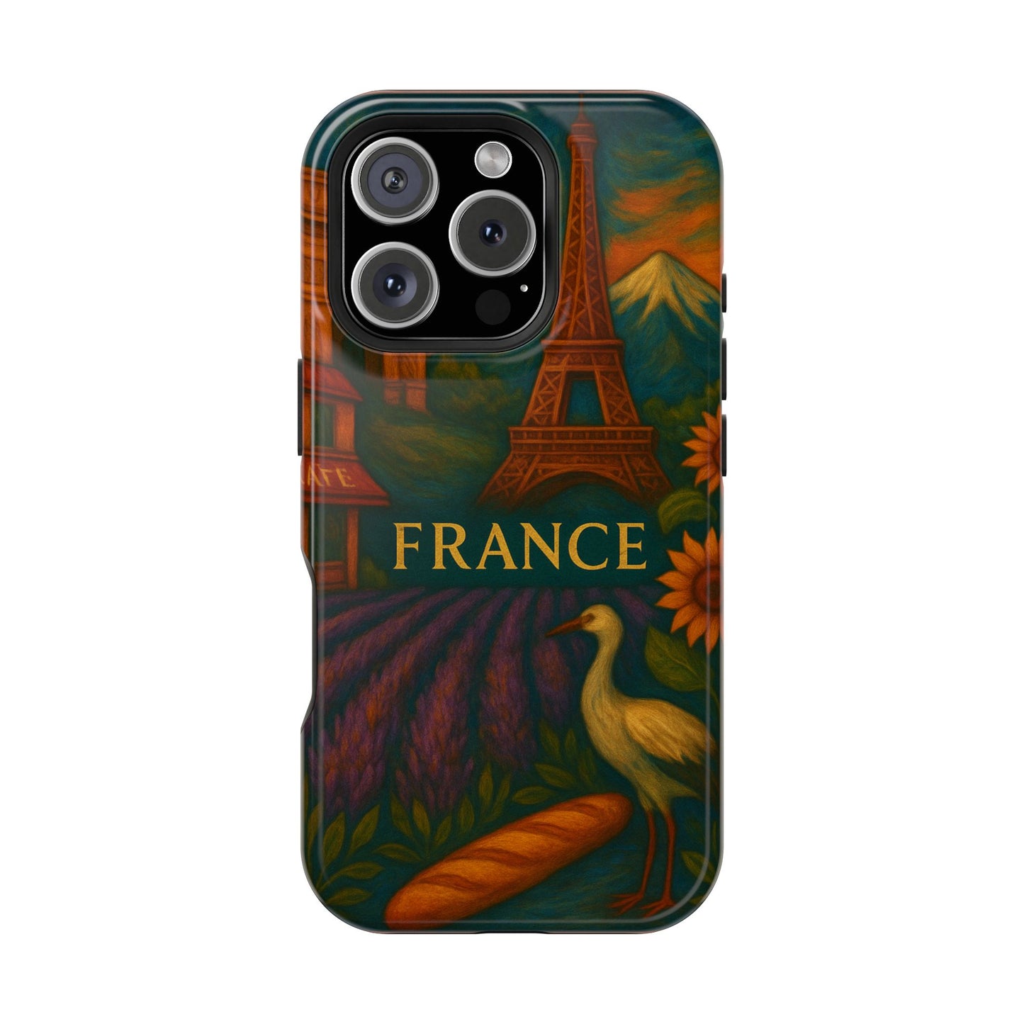 "Funda Magnética Reforzada Francia: Romance bajo la Luna 🌙🗼✨"