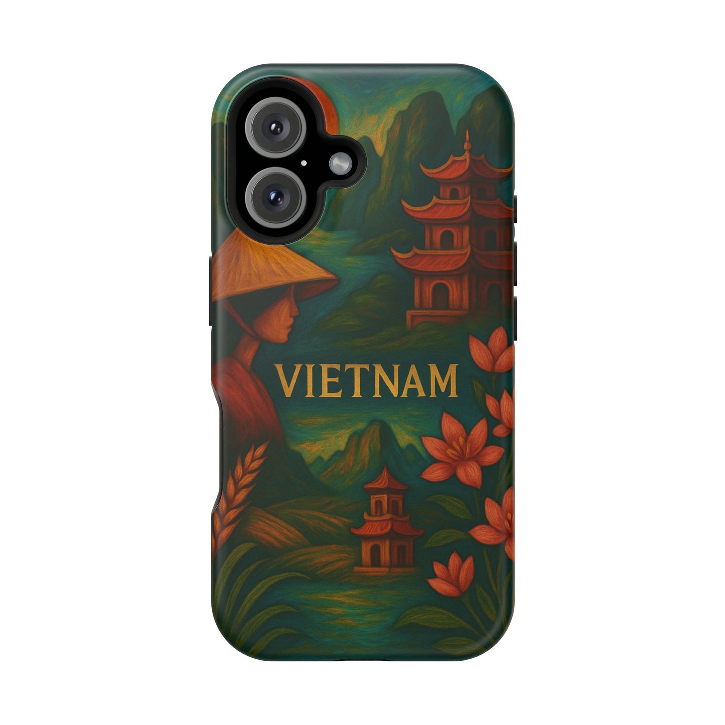 "Reinforced Magnetic Case Vietnam: Tradition, Nature and Ancestral Legends 🎋🏯🐉"