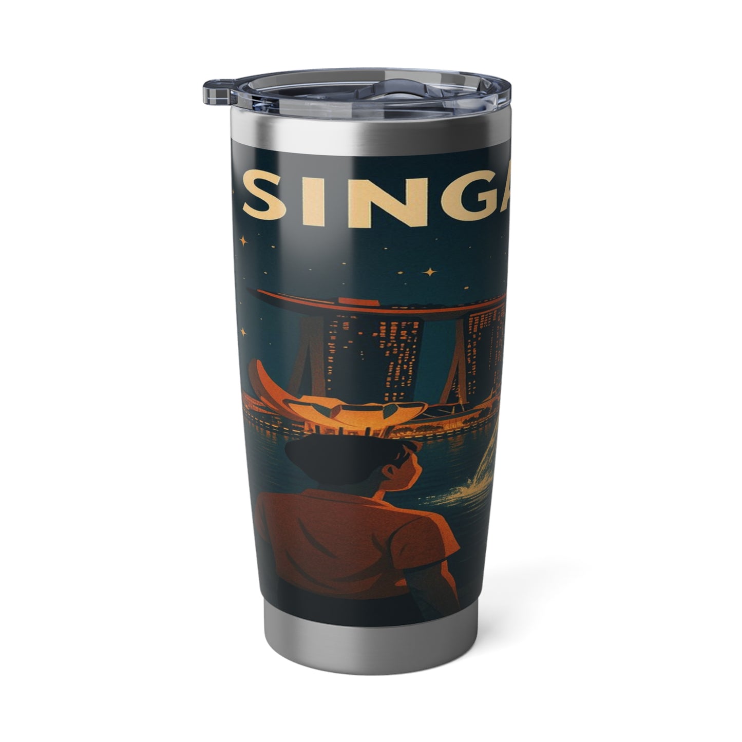 "Vaso Térmico Vagabond 20oz Singapur 🌆 – Futuro, cultura y naturaleza en un solo lugar"