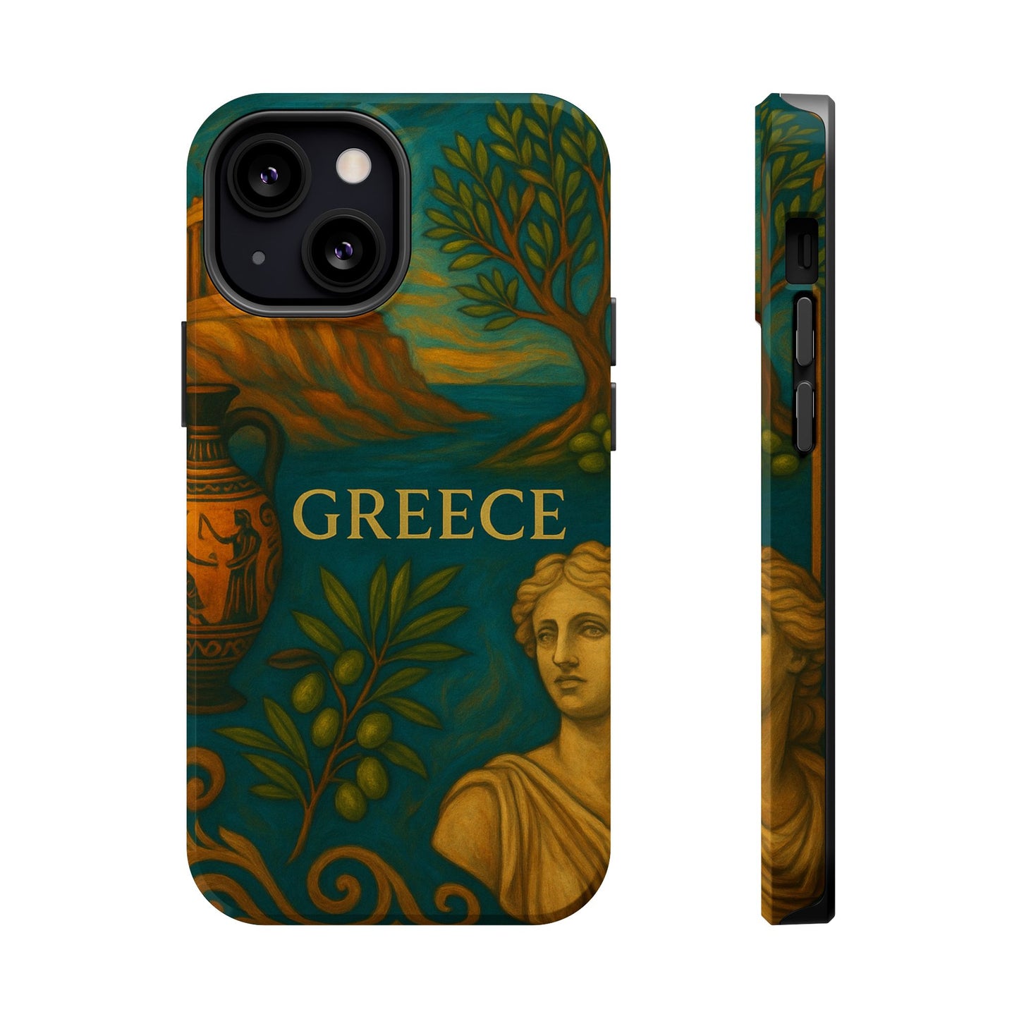 "Funda Magnética Reforzada Magnética Reforzada Grecia: Cuna de Dioses, Maravillas y Filosofía 🌊🏛️⚡"