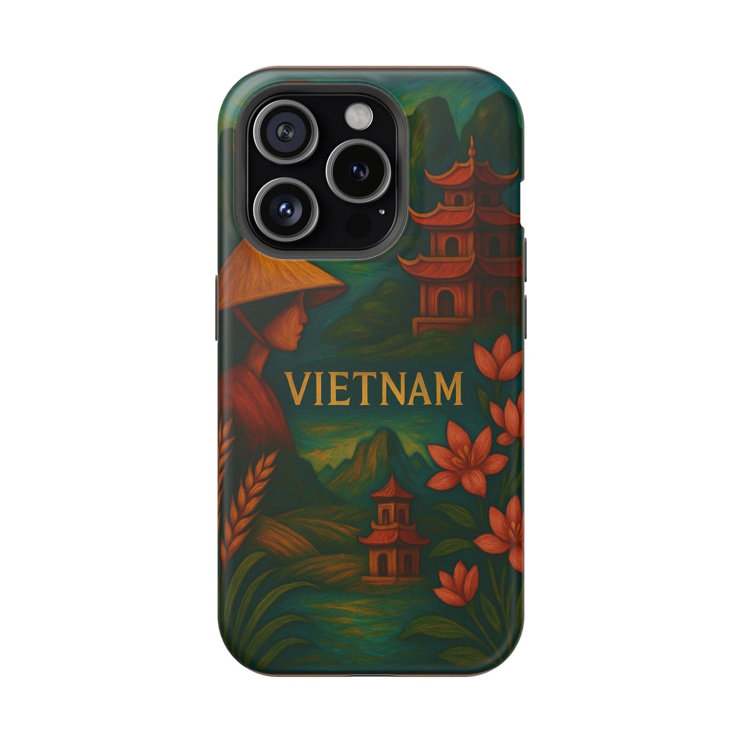 "Reinforced Magnetic Case Vietnam: Tradition, Nature and Ancestral Legends 🎋🏯🐉"